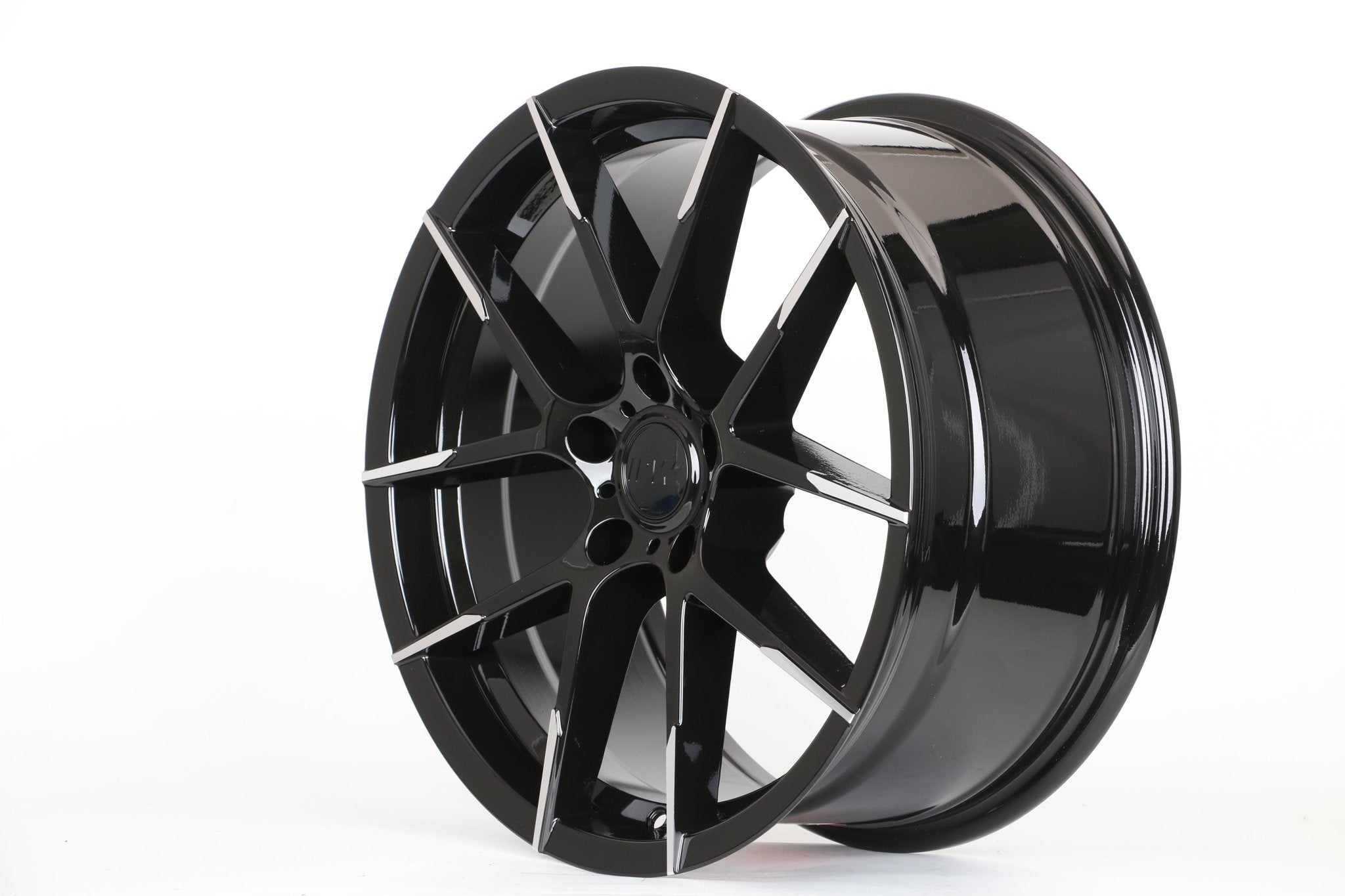 W1504 1641 Black Machined Face 18x8.5 ET35 5x114.3 CB73.1 - Gun Hill Tire House (WTW - WHOLESALE TIRES & WHEELS)