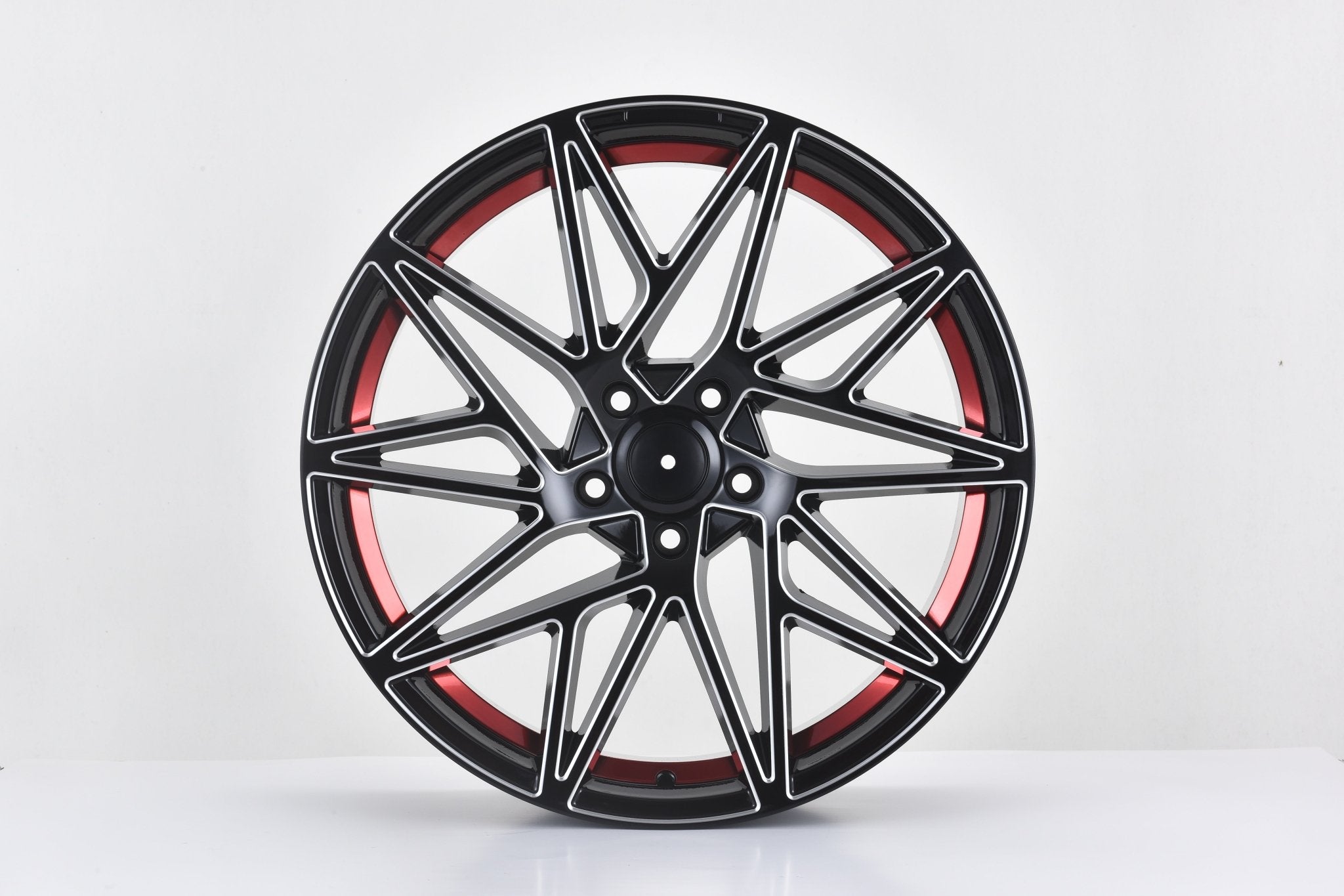 W1505 1632 Black Milled Red Window 20x8.5 ET35 5x114.3 CB73.1 - Gun Hill Tire House (WTW - WHOLESALE TIRES & WHEELS)