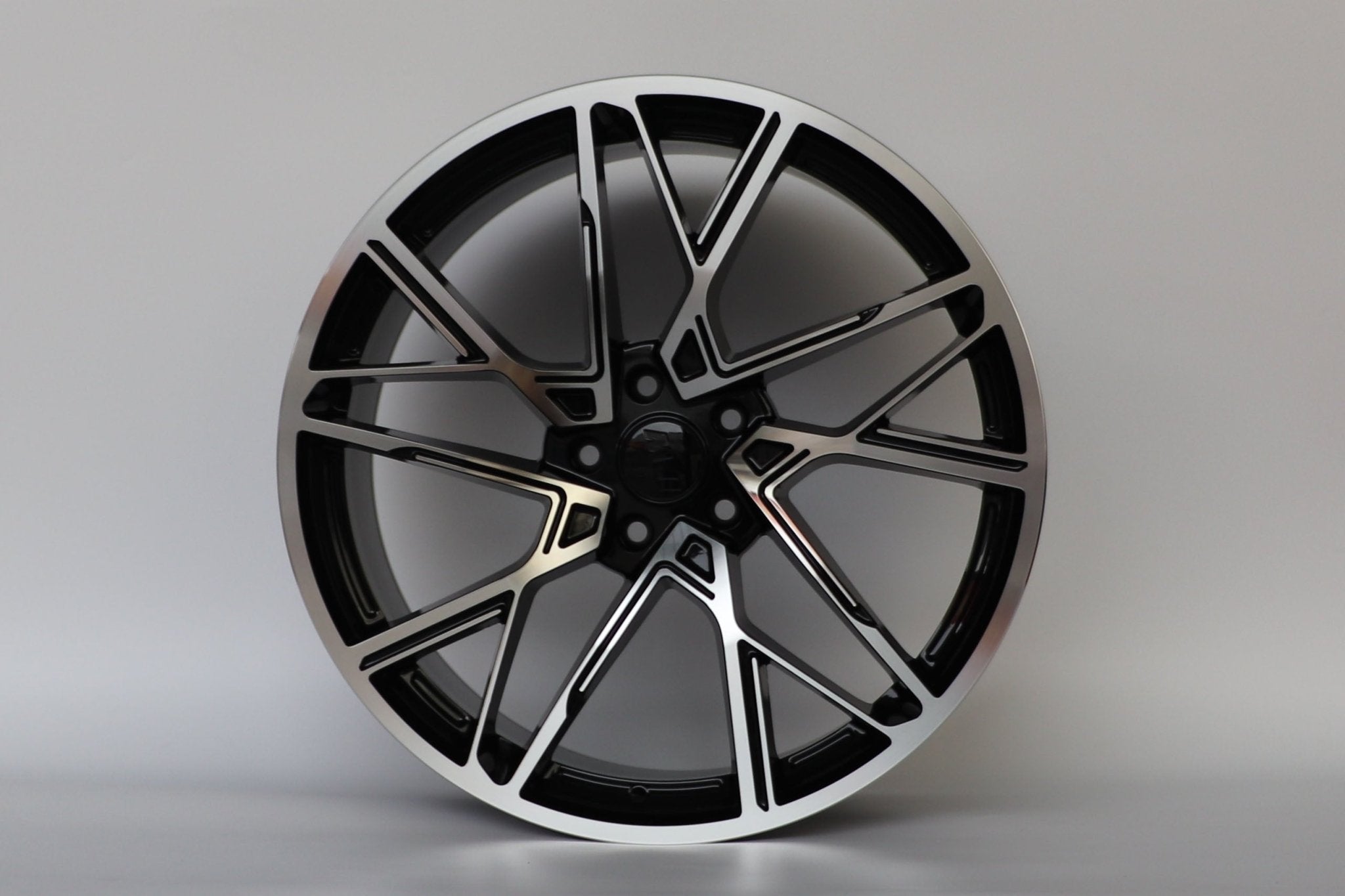 W1507 1463 Black Machined Face 20x8.5 Et35 5x114.3 CB73.1 - Gun Hill Tire House (WTW - WHOLESALE TIRES & WHEELS)