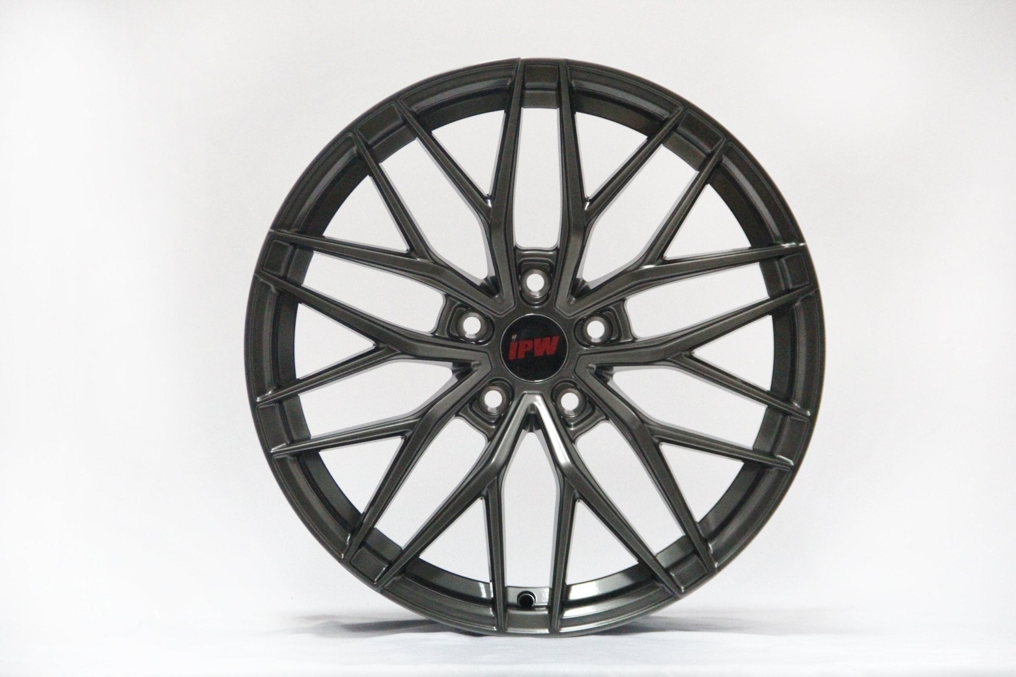 W1513 IVF - 004 Flow Forged Hyper Black 18x8.0 ET35 5x114.3 CB73.1 - Gun Hill Tire House (WTW - WHOLESALE TIRES & WHEELS)