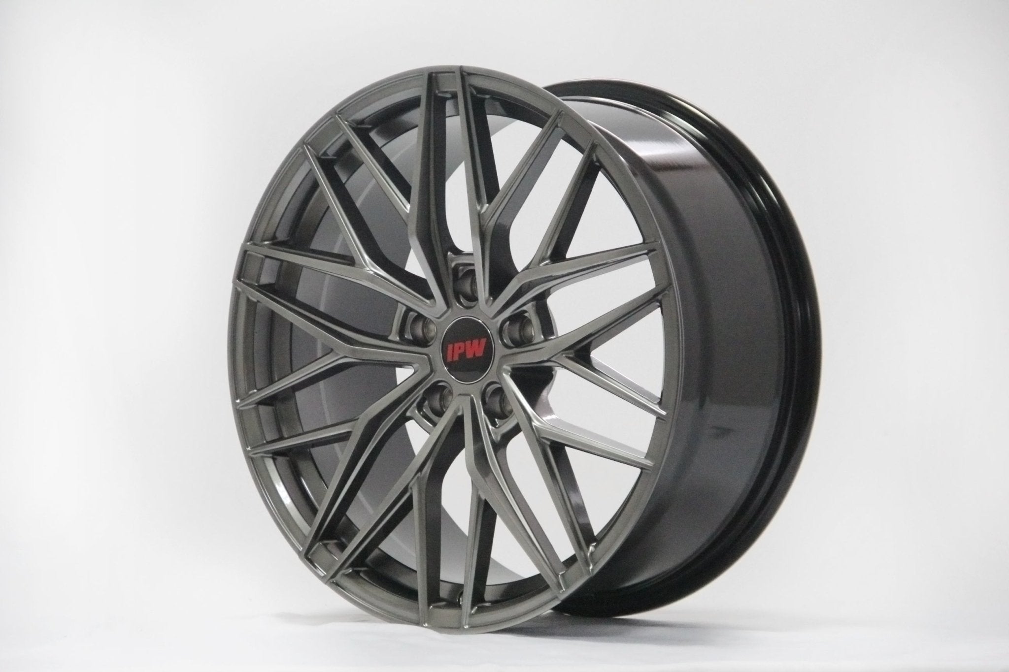 W1513 IVF - 004 Flow Forged Hyper Black 18x8.0 ET35 5x114.3 CB73.1 - Gun Hill Tire House (WTW - WHOLESALE TIRES & WHEELS)