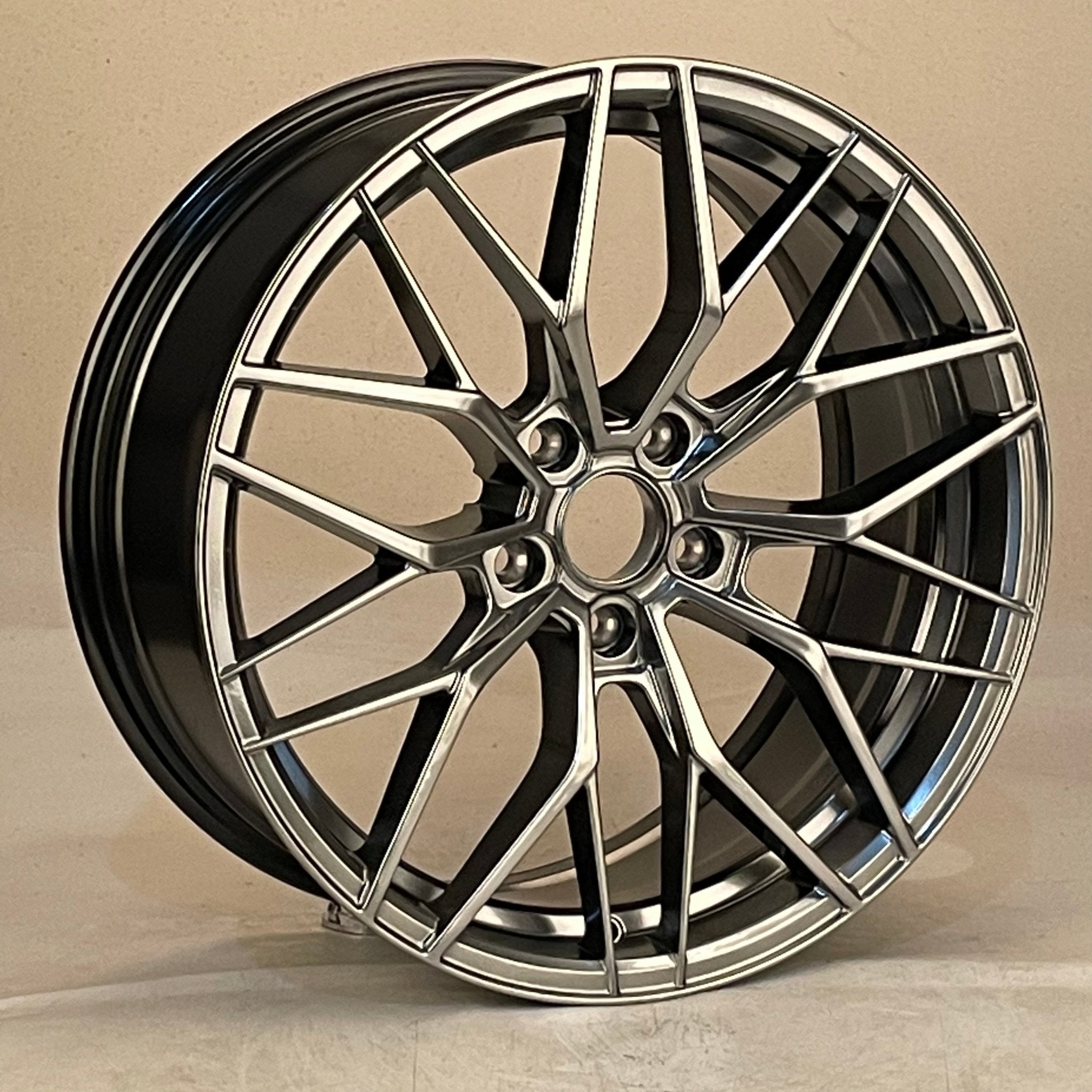 W1513 IVF - 004 Flow Forged Hyper Black 18x8.0 ET35 5x114.3 CB73.1 - Gun Hill Tire House (WTW - WHOLESALE TIRES & WHEELS)