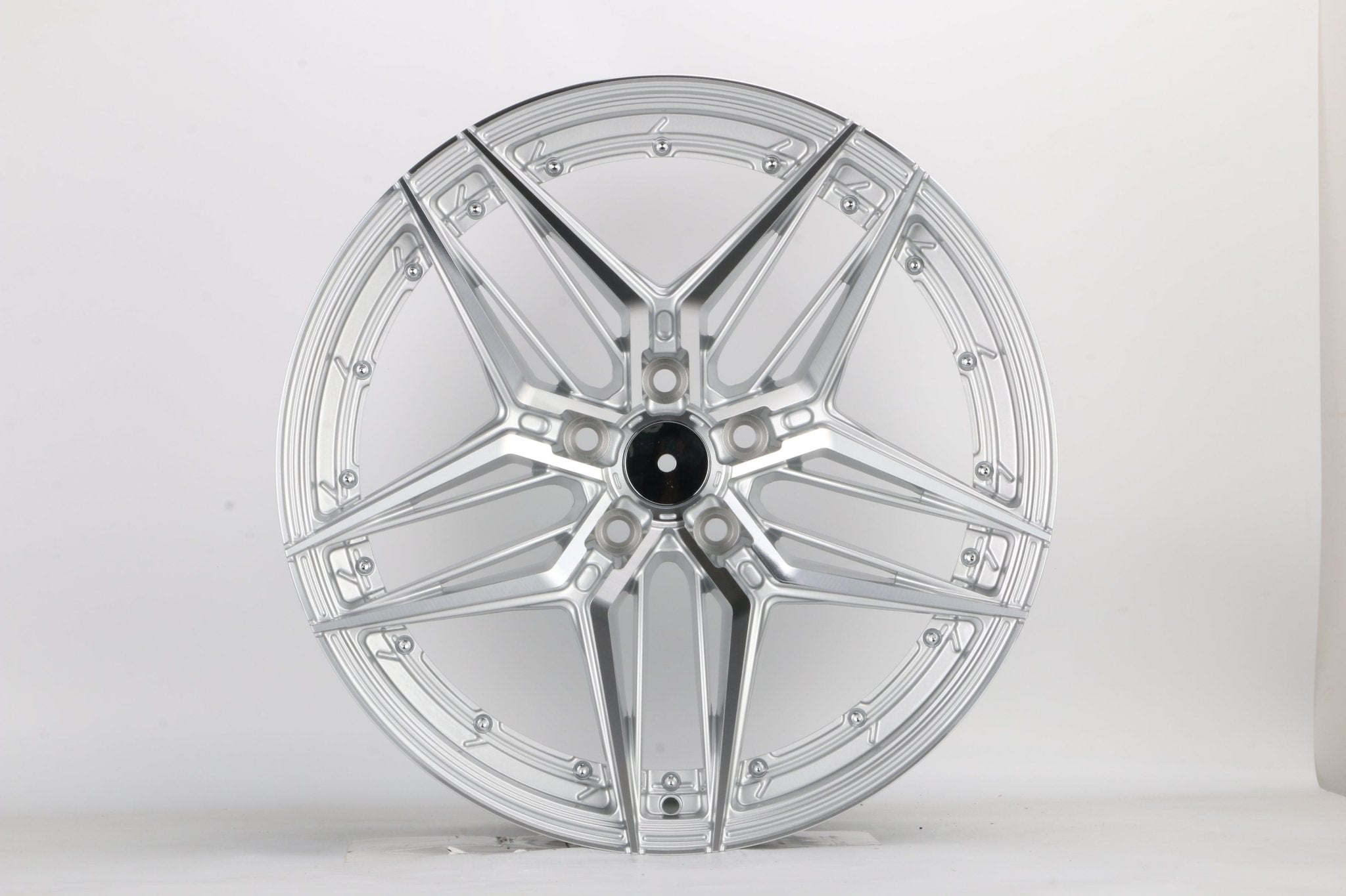W1515 IVF - 007 Silver Machined Face 19x8.5 ET35 5x114.3 CB73.1 - Gun Hill Tire House (WTW - WHOLESALE TIRES & WHEELS)