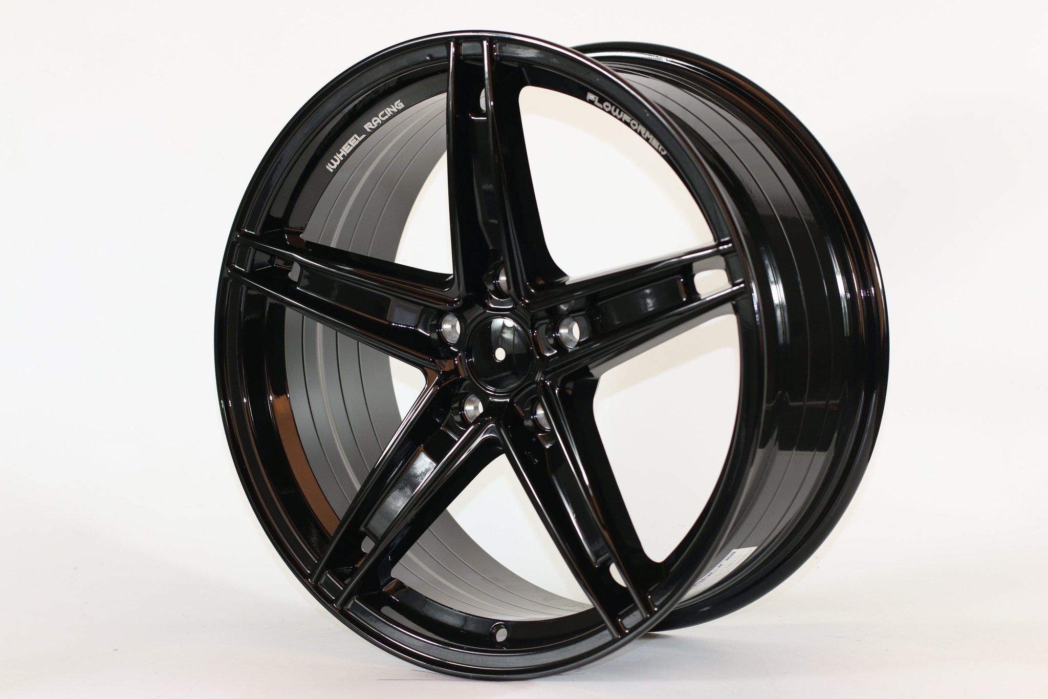 W1546 IVF - 411 Gloss Black 18x8.0 ET35 5x114.3 CB73.1 - Gun Hill Tire House (WTW - WHOLESALE TIRES & WHEELS)