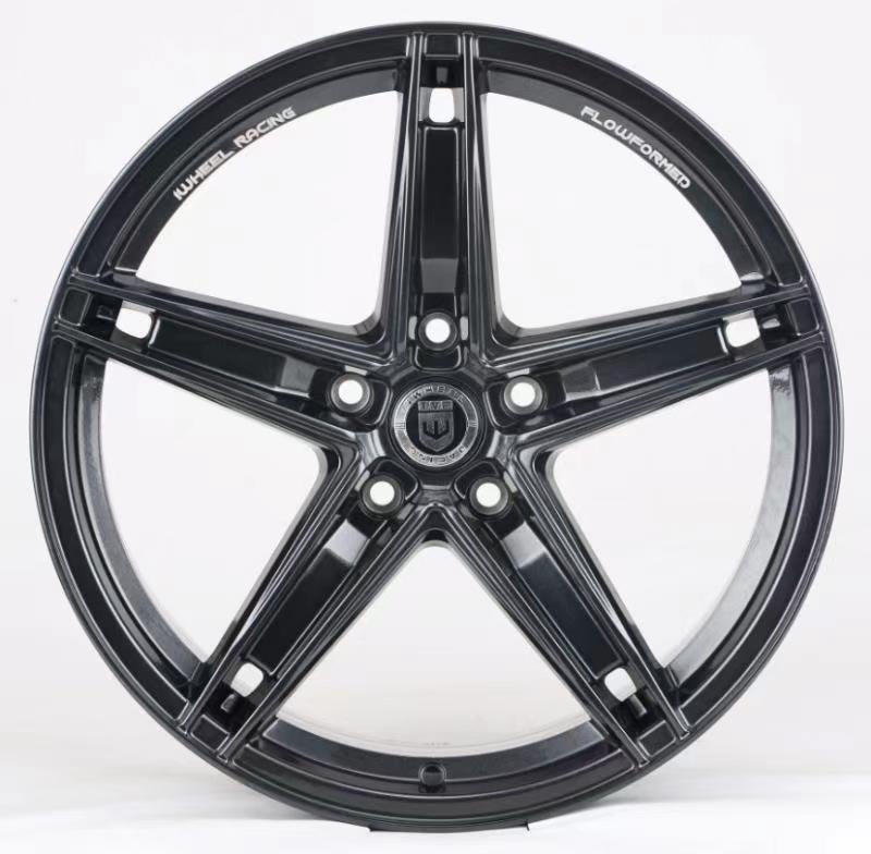W1546 IVF - 411 Gloss Black 18x8.0 ET35 5x114.3 CB73.1 - Gun Hill Tire House (WTW - WHOLESALE TIRES & WHEELS)