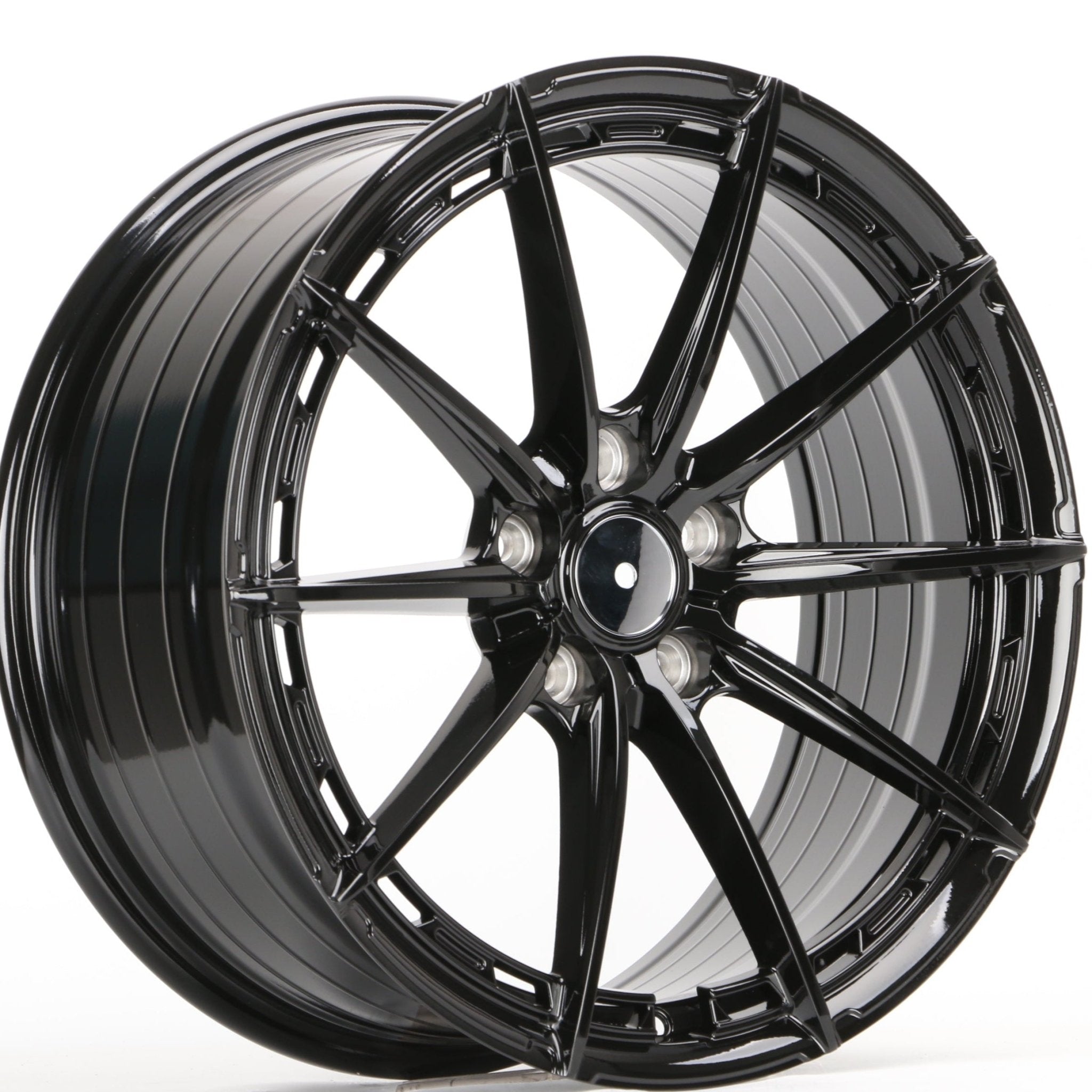 W169 IVF - 006 Gloss Black 18x9 ET38 5x114.3 CB73.1 - Gun Hill Tire House (WTW - WHOLESALE TIRES & WHEELS)