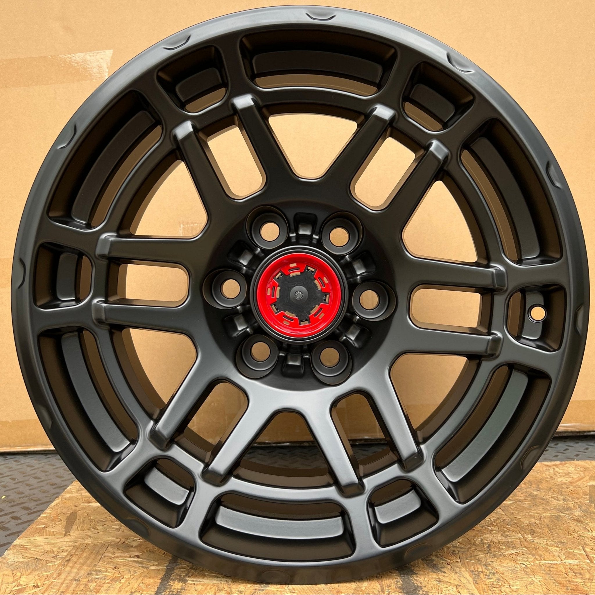 W216 1745 Satin Black 17*9.0 ET0 CB106.1 6x139.7 - Gun Hill Tire House (WTW - WHOLESALE TIRES & WHEELS)