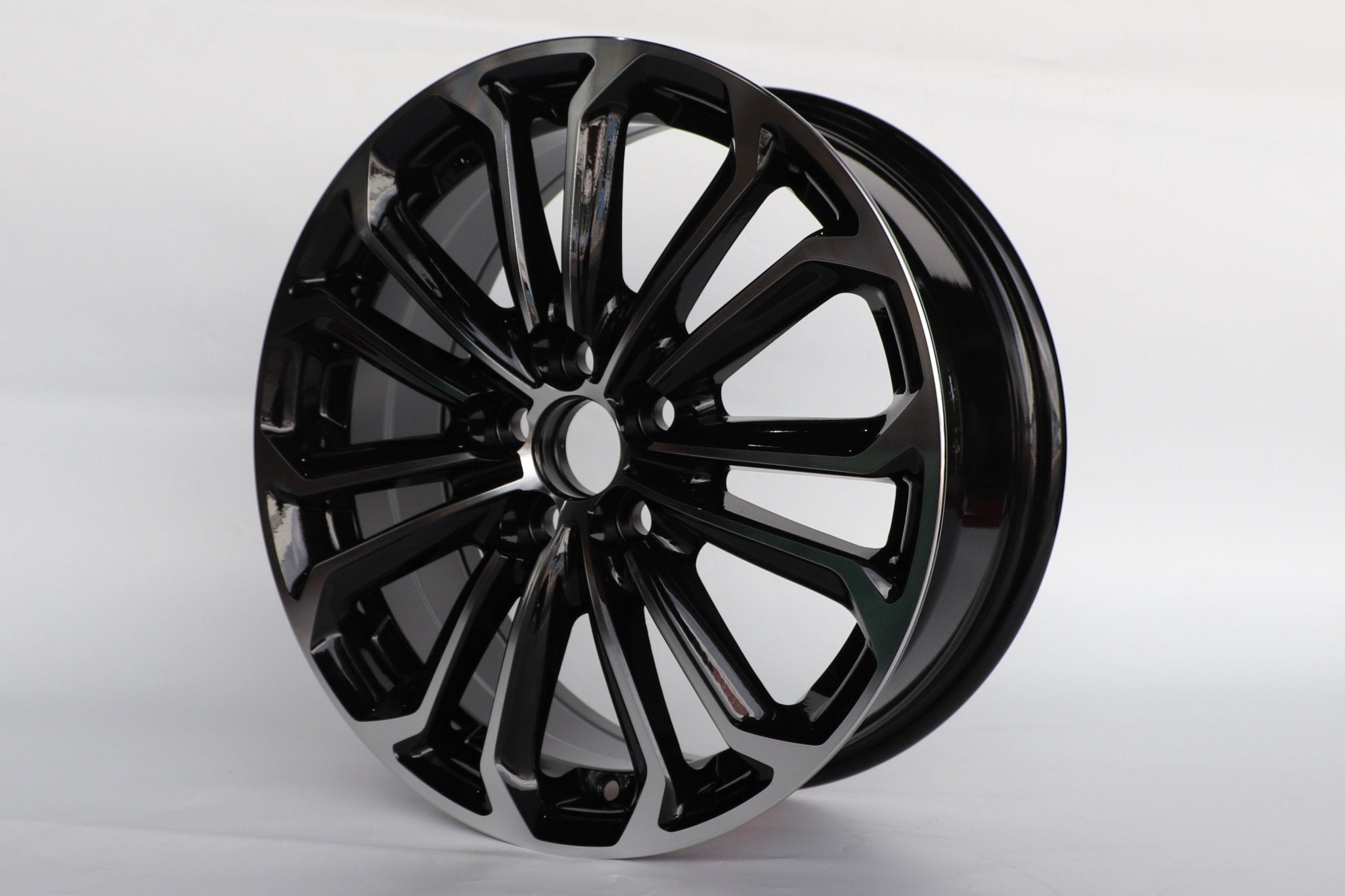 W221 1468 Black Machined Face 17x7.0 ET39 5x100 CB54.1 <<1:1>> - Gun Hill Tire House (WTW - WHOLESALE TIRES & WHEELS)