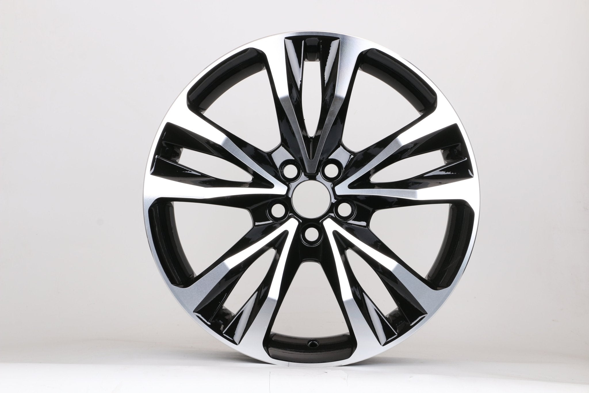 W232 177116 Black Machined Face 17x7 ET40 5x100 CB54.1 - Gun Hill Tire House (WTW - WHOLESALE TIRES & WHEELS)