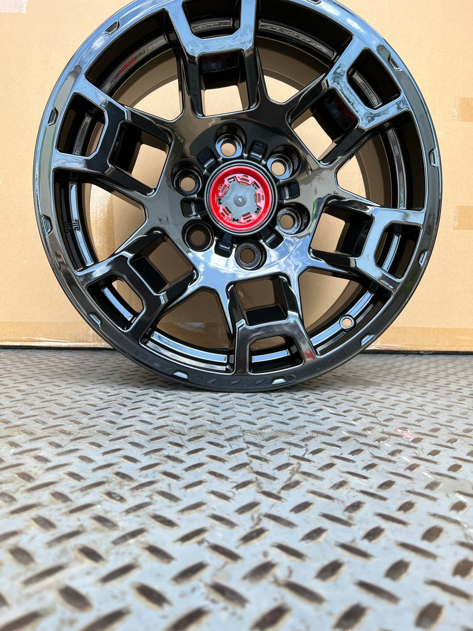 W260 D1664 Gloss Black 17*7.0 ET4 6x139.7 CB106.1 C1664 - B - Gun Hill Tire House (WTW - WHOLESALE TIRES & WHEELS)