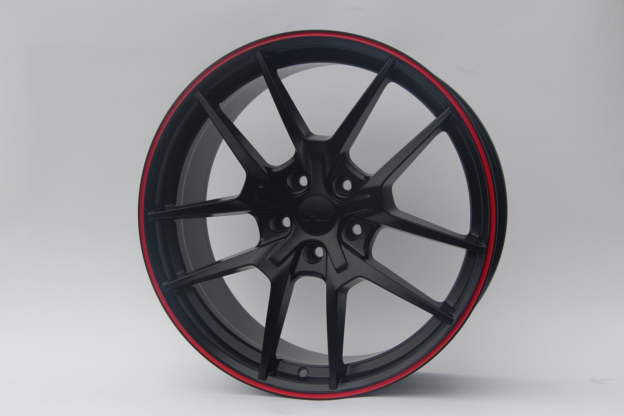 W301 Flow Forged XY31 Satin Black Red Lip 18x8.5 ET35 5x114.3 CB73.1 - Gun Hill Tire House (WTW - WHOLESALE TIRES & WHEELS)