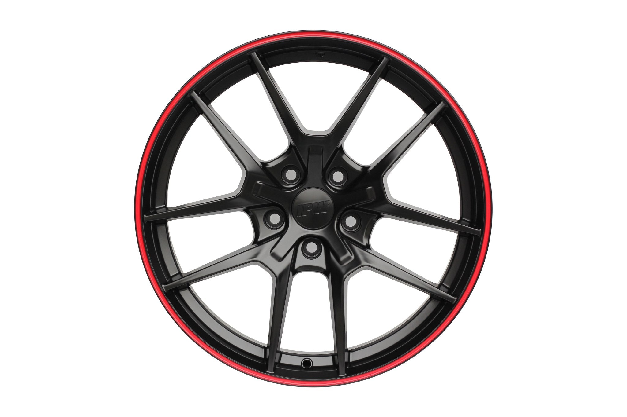 W301 Flow Forged XY31 Satin Black Red Lip 19x8.5 ET35 5x114.3 CB73.1 - Gun Hill Tire House (WTW - WHOLESALE TIRES & WHEELS)