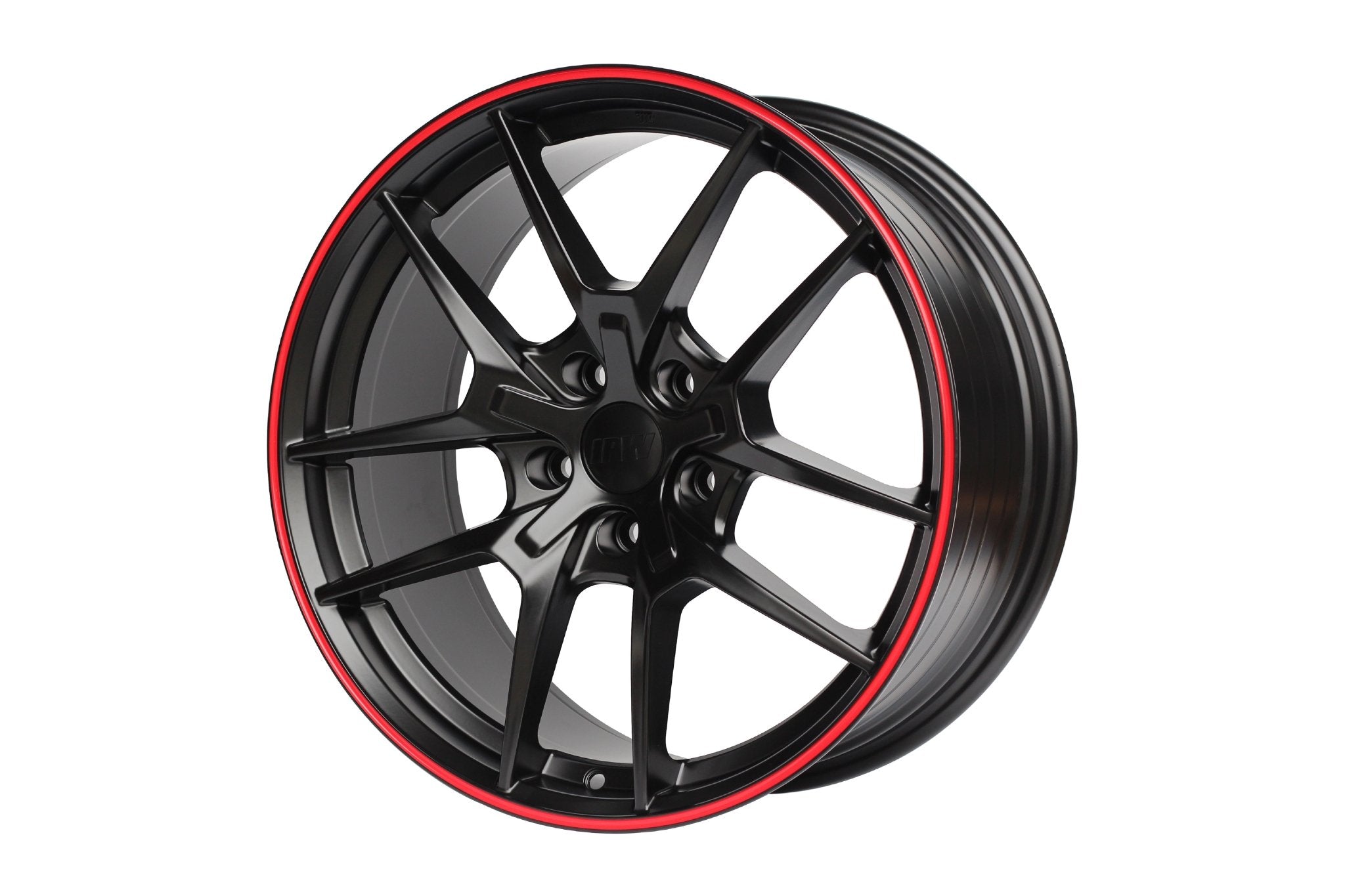 W301 Flow Forged XY31 Satin Black Red Lip 19x8.5 ET35 5x114.3 CB73.1 - Gun Hill Tire House (WTW - WHOLESALE TIRES & WHEELS)