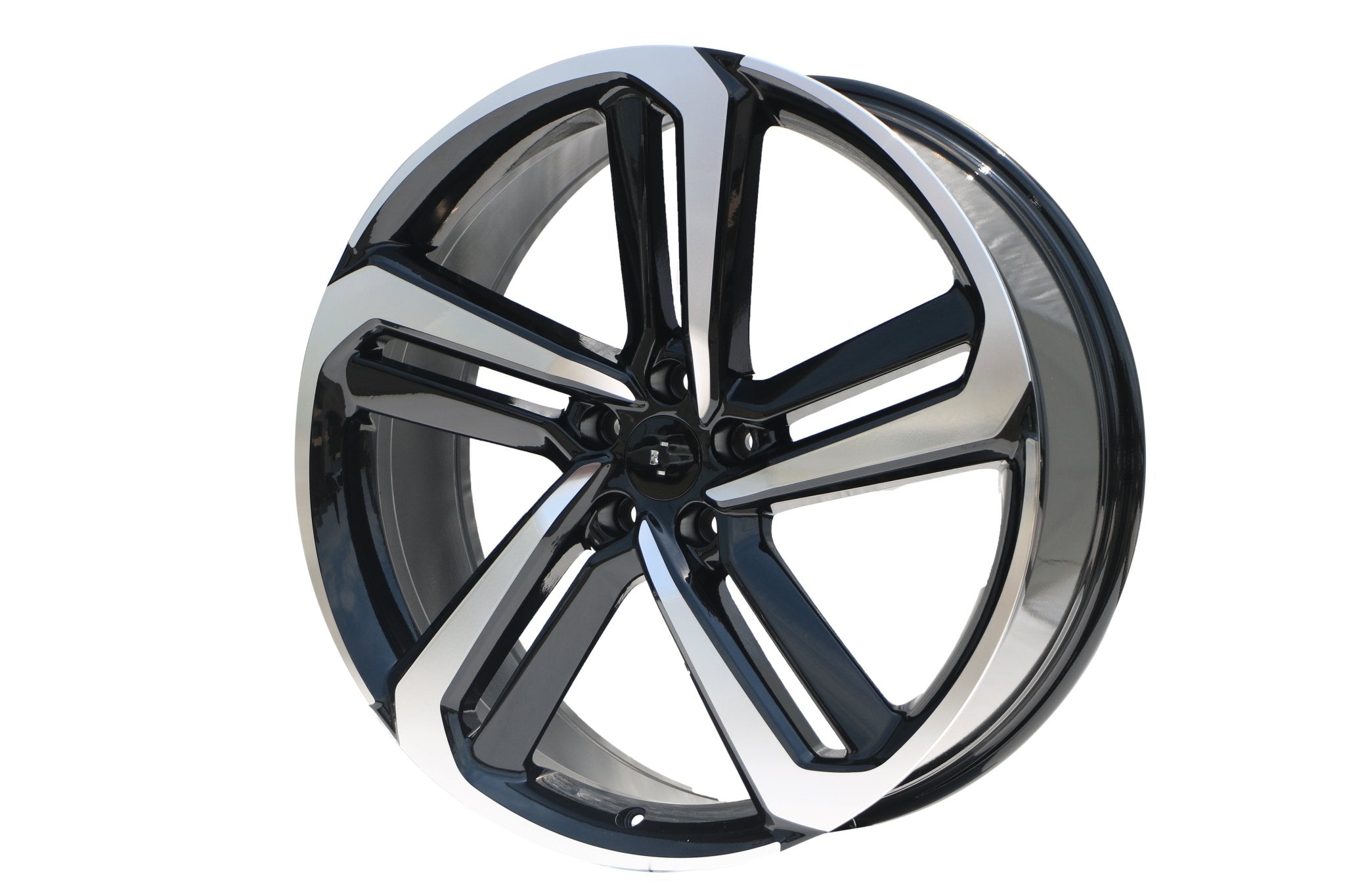 W315 1352 Black Machined Face 22*8.5 Et45 5x114.3 CB64.1 C1352 - B - Gun Hill Tire House (WTW - WHOLESALE TIRES & WHEELS)