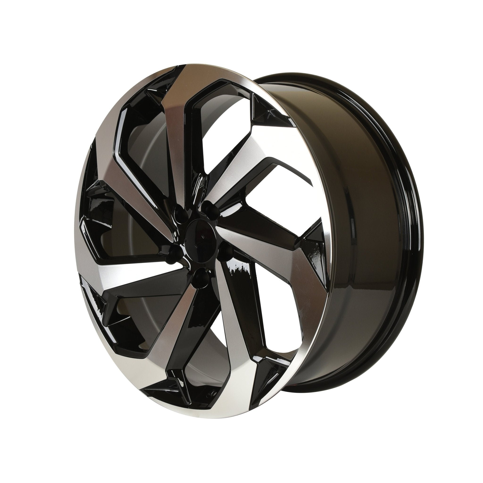 W316 Black Machined Face 22x8.0 ET40 5x100 CB73.1 - Gun Hill Tire House (WTW - WHOLESALE TIRES & WHEELS)