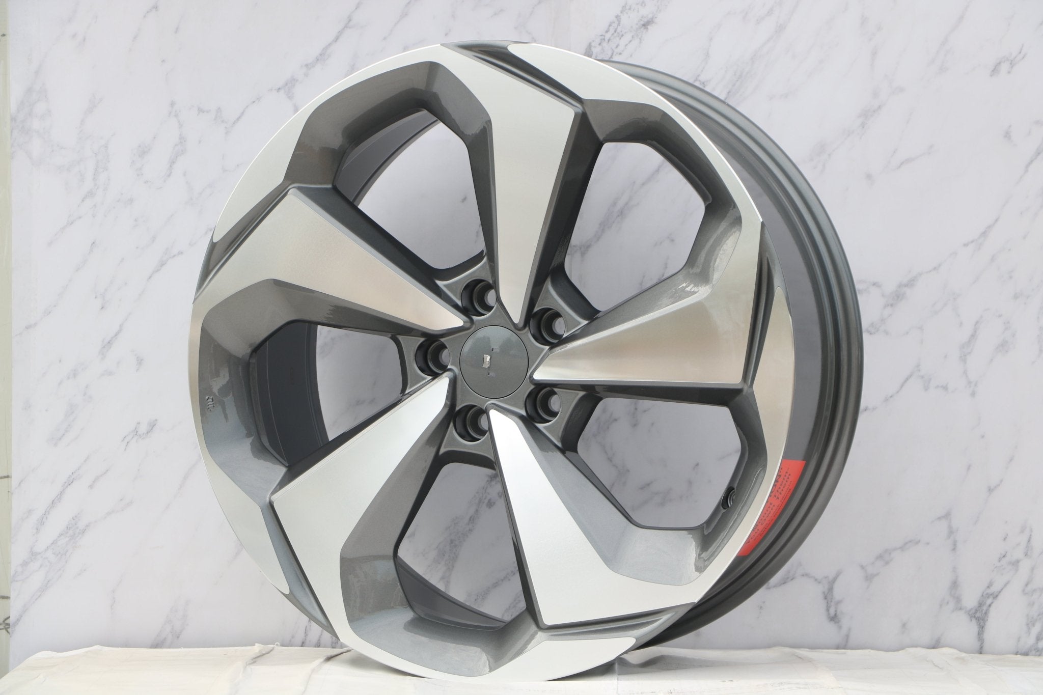 W320 Gunmetal Machined Face 22*7.5 ET45 5x114.3 CB64.1 - Gun Hill Tire House (WTW - WHOLESALE TIRES & WHEELS)