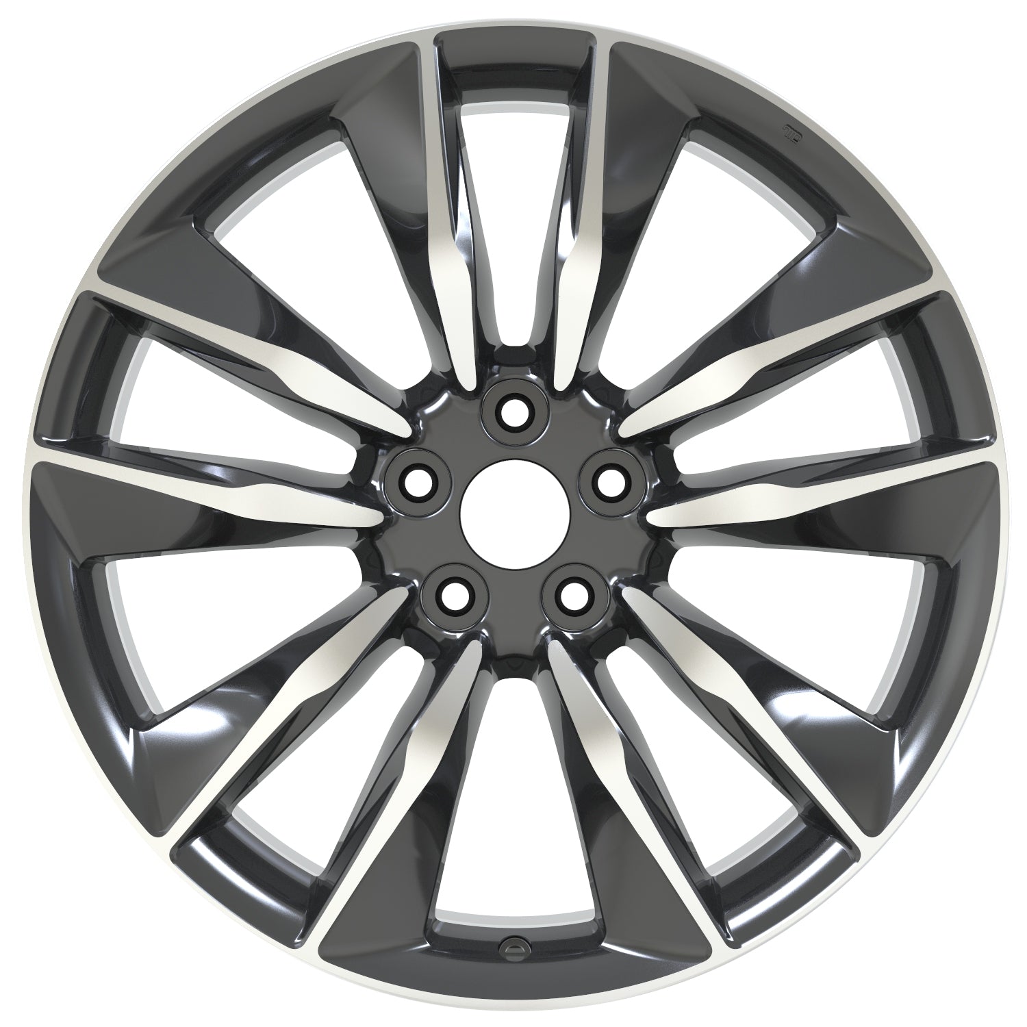 W400 D1922 Black Machined Face 21x9.5 ET55 5x120 CB72.56 - Gun Hill Tire House (WTW - WHOLESALE TIRES & WHEELS)