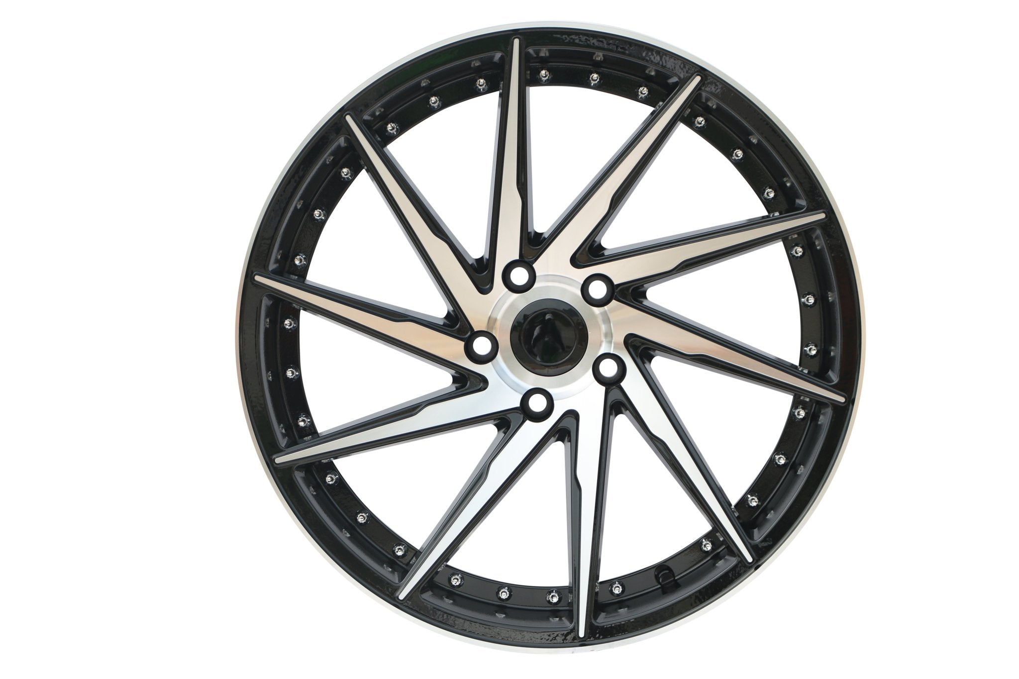 W511 1284A Black Machined Face 19*9.5 Et35 5x114.3 CB73.1 - Gun Hill Tire House (WTW - WHOLESALE TIRES & WHEELS)