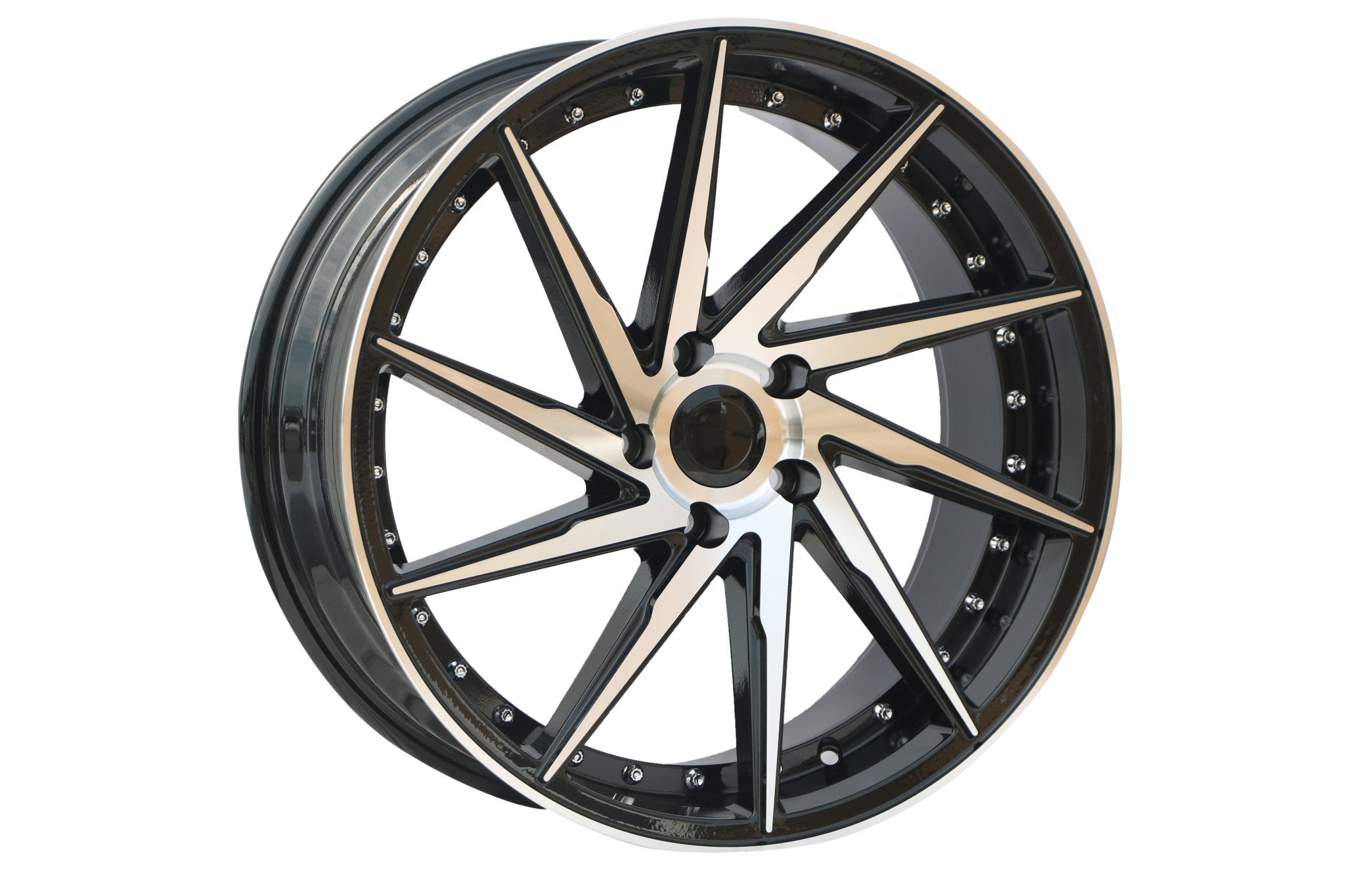 W511 1284A Black Machined Face 19*9.5 Et35 5x114.3 CB73.1 - Gun Hill Tire House (WTW - WHOLESALE TIRES & WHEELS)