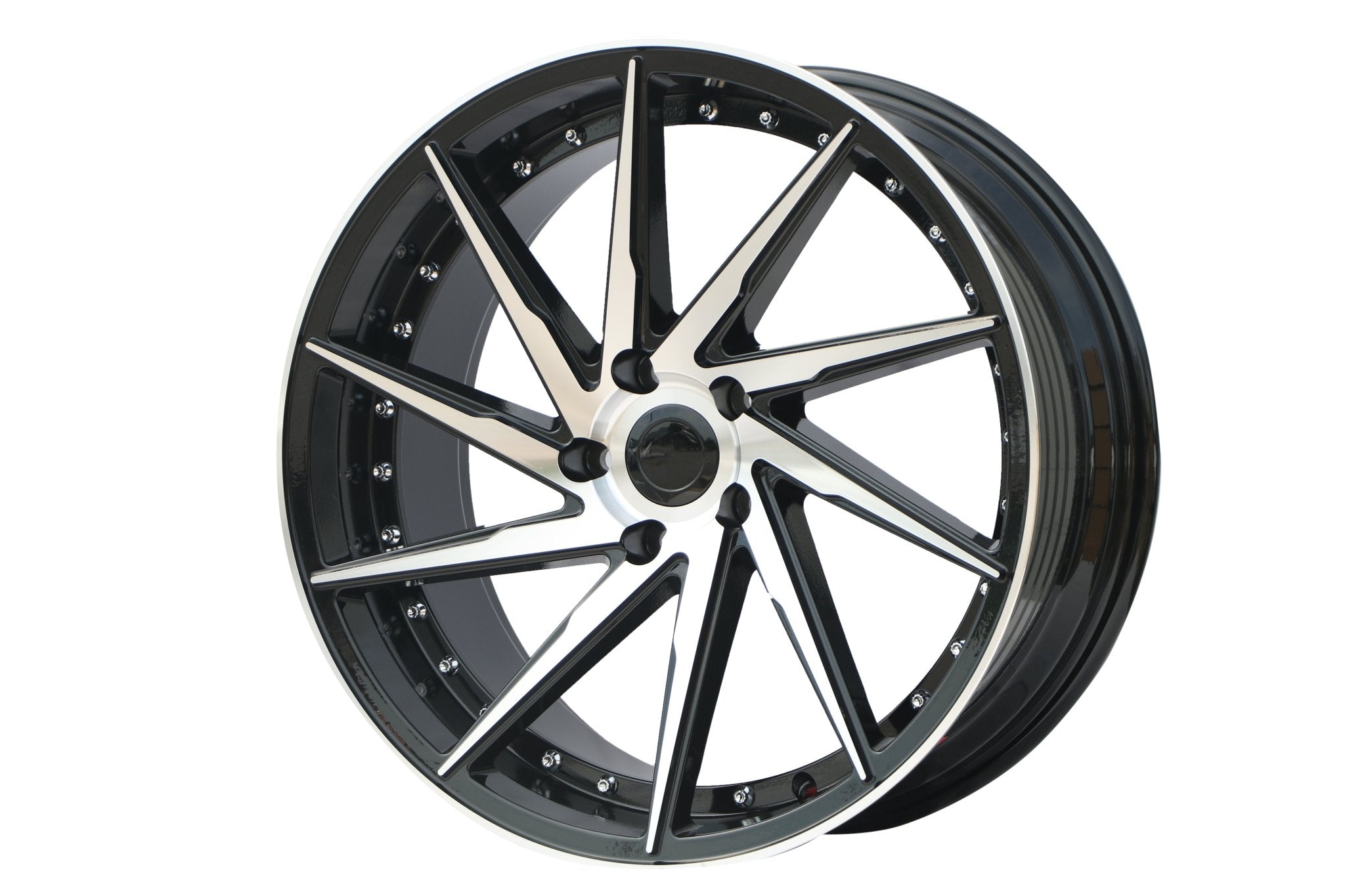 W511 1284A Black Machined Face 19*9.5 Et35 5x114.3 CB73.1 - Gun Hill Tire House (WTW - WHOLESALE TIRES & WHEELS)