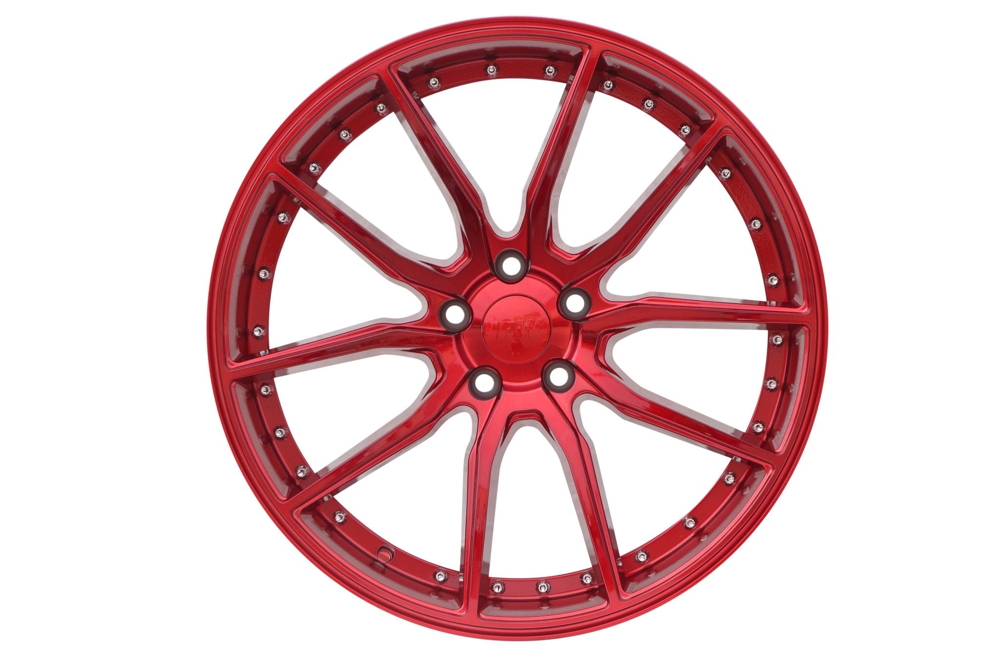 W512 Red with Silver Rivet 20*8.5 ET35 5x120 CB72.56 - Gun Hill Tire House (WTW - WHOLESALE TIRES & WHEELS)