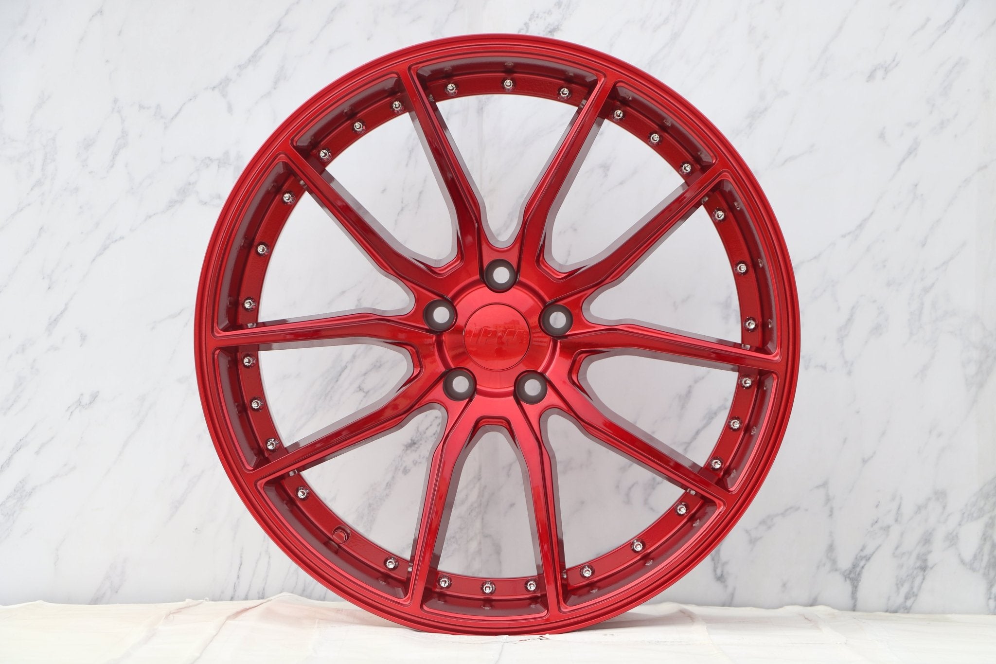 W512 Red with Silver Rivet 20*8.5 ET35 5x120 CB72.56 - Gun Hill Tire House (WTW - WHOLESALE TIRES & WHEELS)