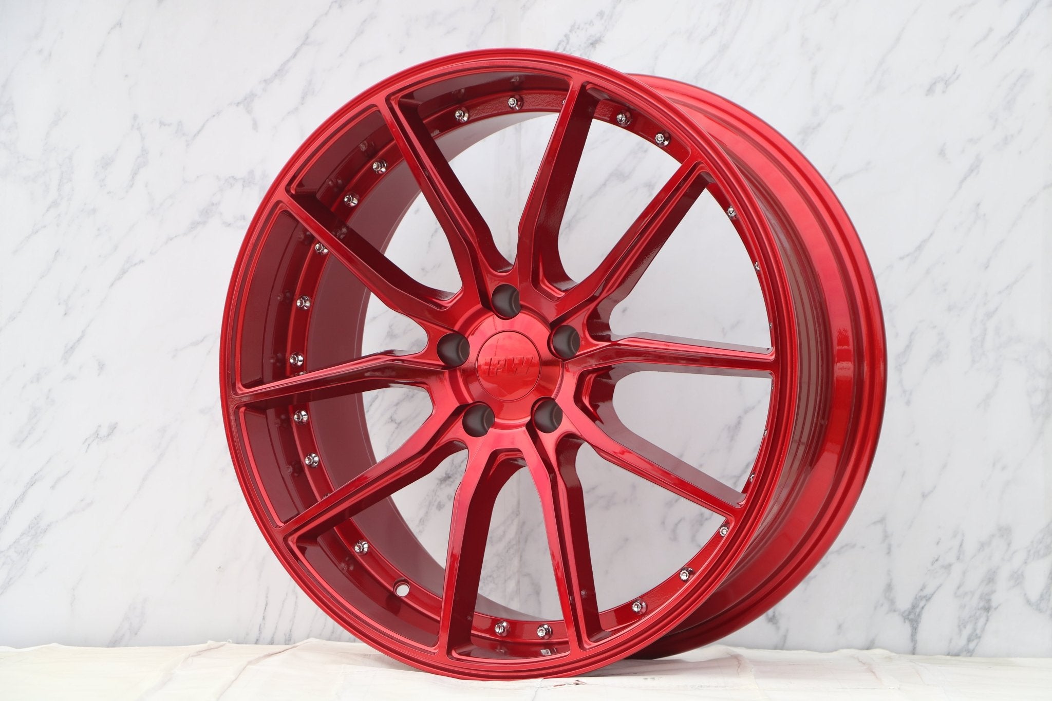 W512 Red with Silver Rivet 20*8.5 ET35 5x120 CB72.56 - Gun Hill Tire House (WTW - WHOLESALE TIRES & WHEELS)