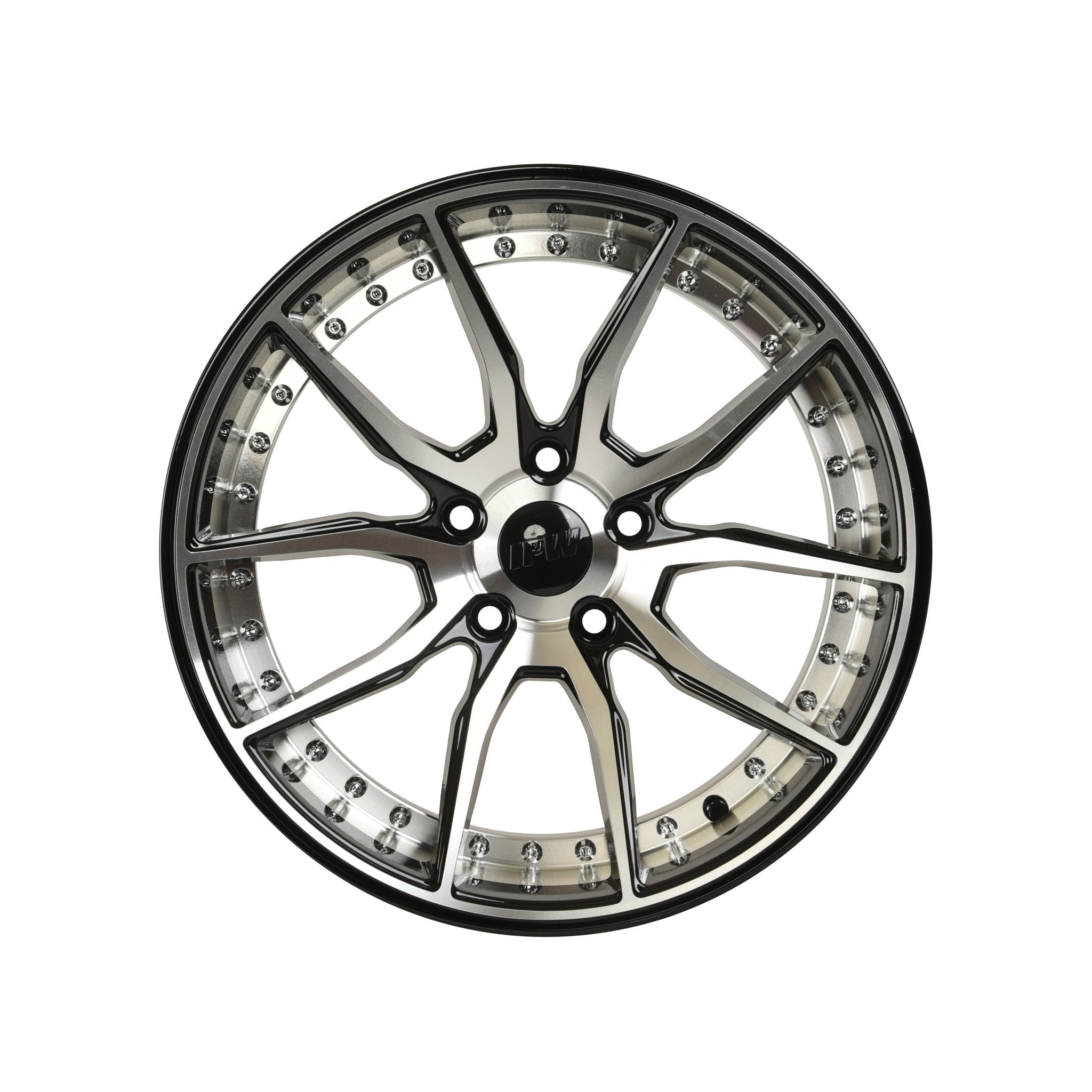 W512 Black Mchined Face 17x7.0 ET35 5x100/114.3 CB73.1 - Gun Hill Tire House (WTW - WHOLESALE TIRES & WHEELS)