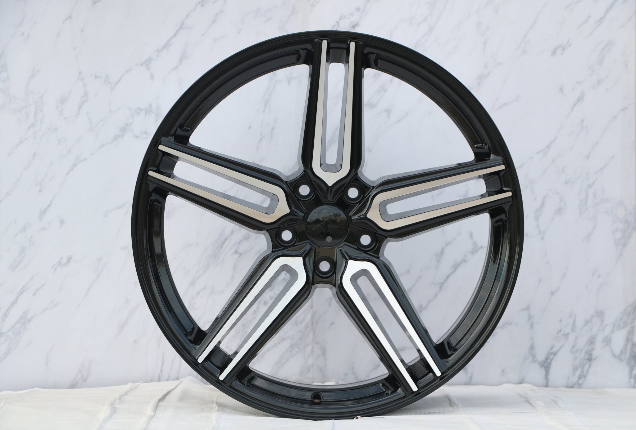 W522 Black Machined Face 20x9.0 ET35 5x120 CB72.5 - Gun Hill Tire House (WTW - WHOLESALE TIRES & WHEELS)