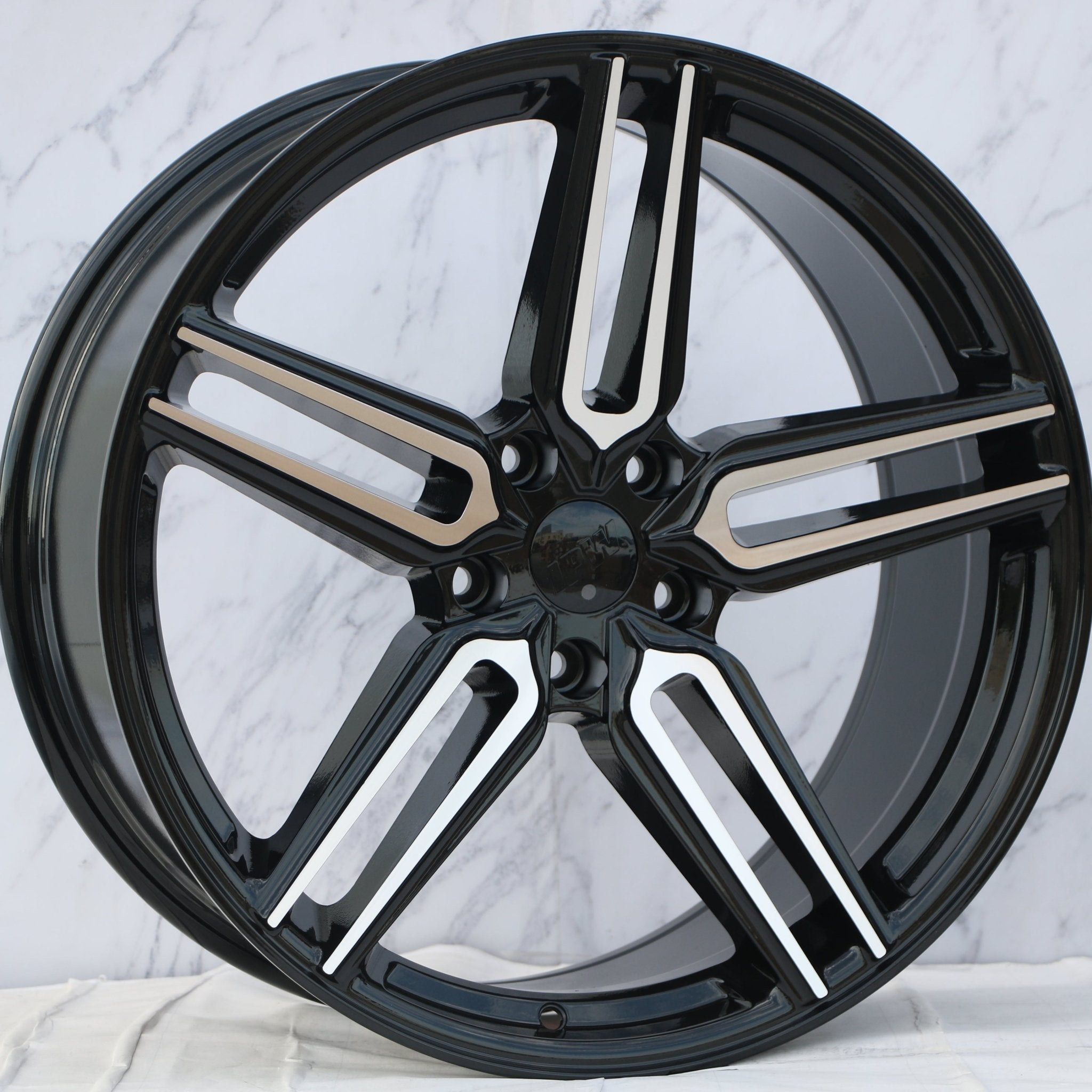W522 Black Machined Face 20x9.0 ET35 5x120 CB72.5 - Gun Hill Tire House (WTW - WHOLESALE TIRES & WHEELS)
