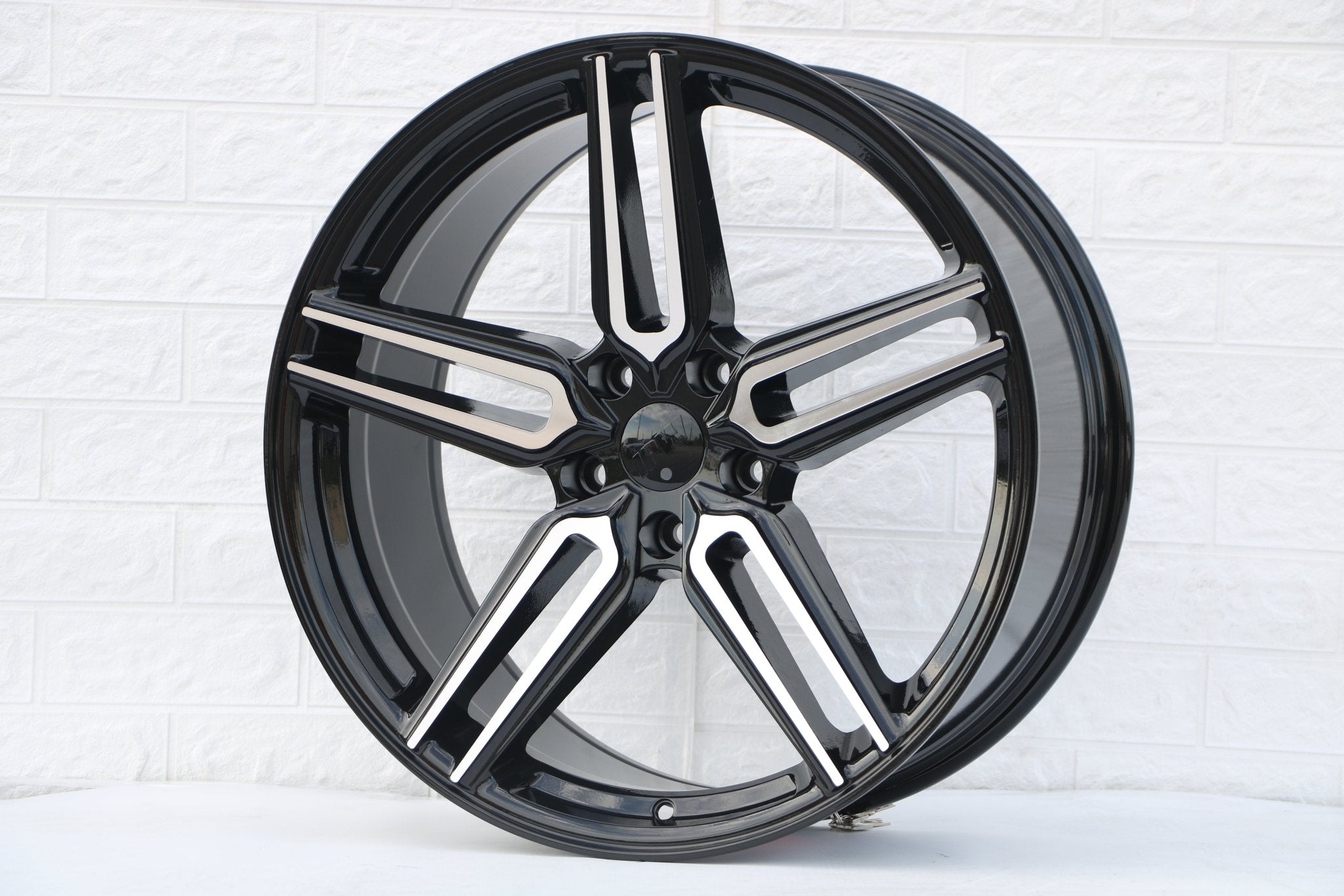 W522 Black Machined Face 20x9.0 ET35 5x120 CB72.5 - Gun Hill Tire House (WTW - WHOLESALE TIRES & WHEELS)