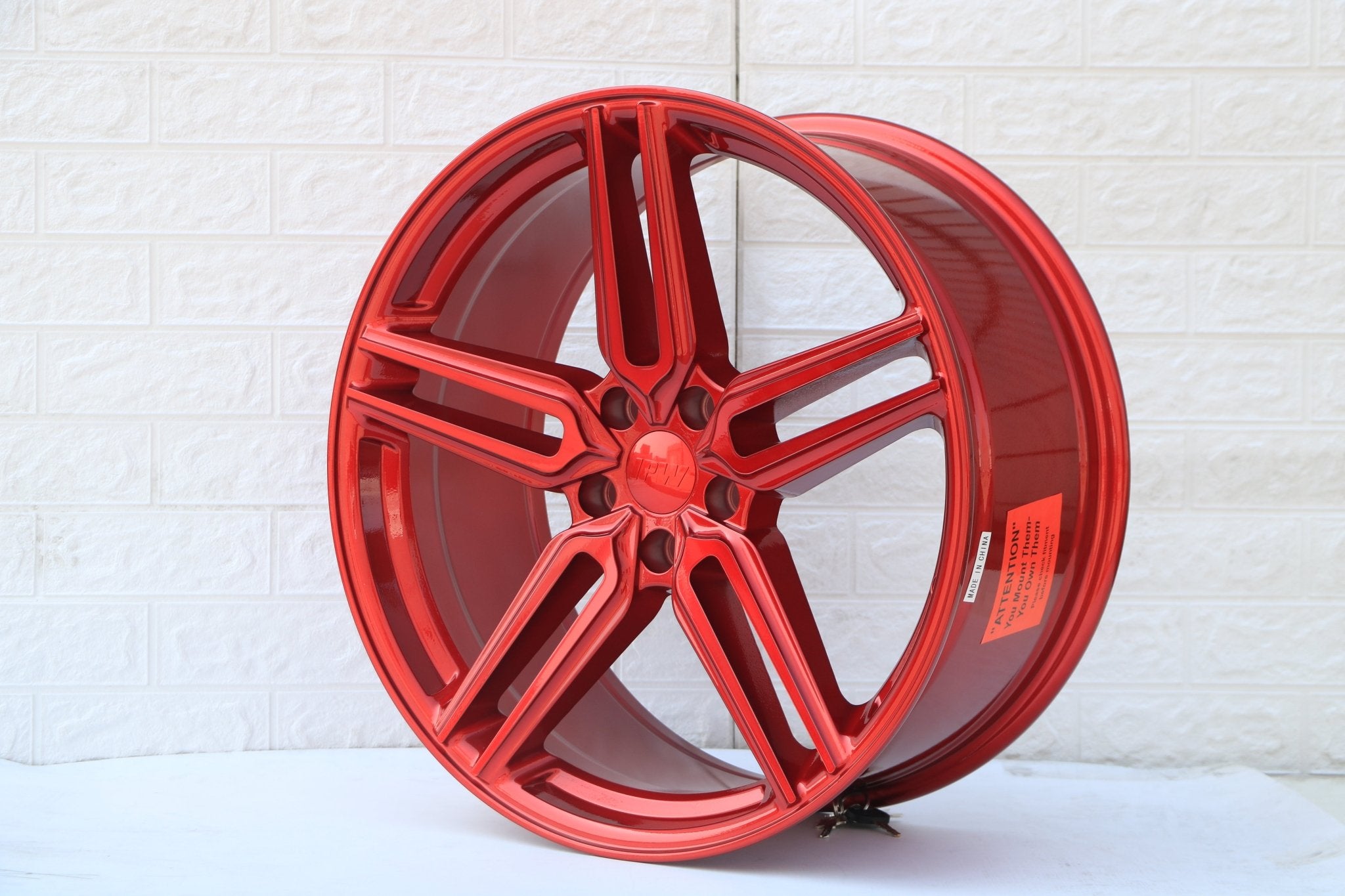 W522 Red 20x9.0 ET35 5x114.3 CB73.1 - Gun Hill Tire House (WTW - WHOLESALE TIRES & WHEELS)