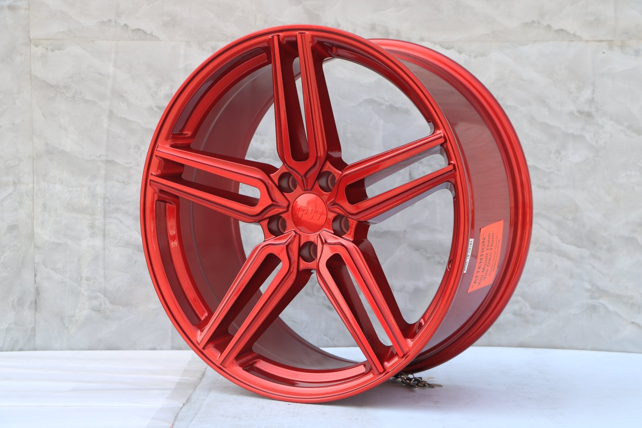 W522 Red 20x9.0 ET35 5x114.3 CB73.1 - Gun Hill Tire House (WTW - WHOLESALE TIRES & WHEELS)