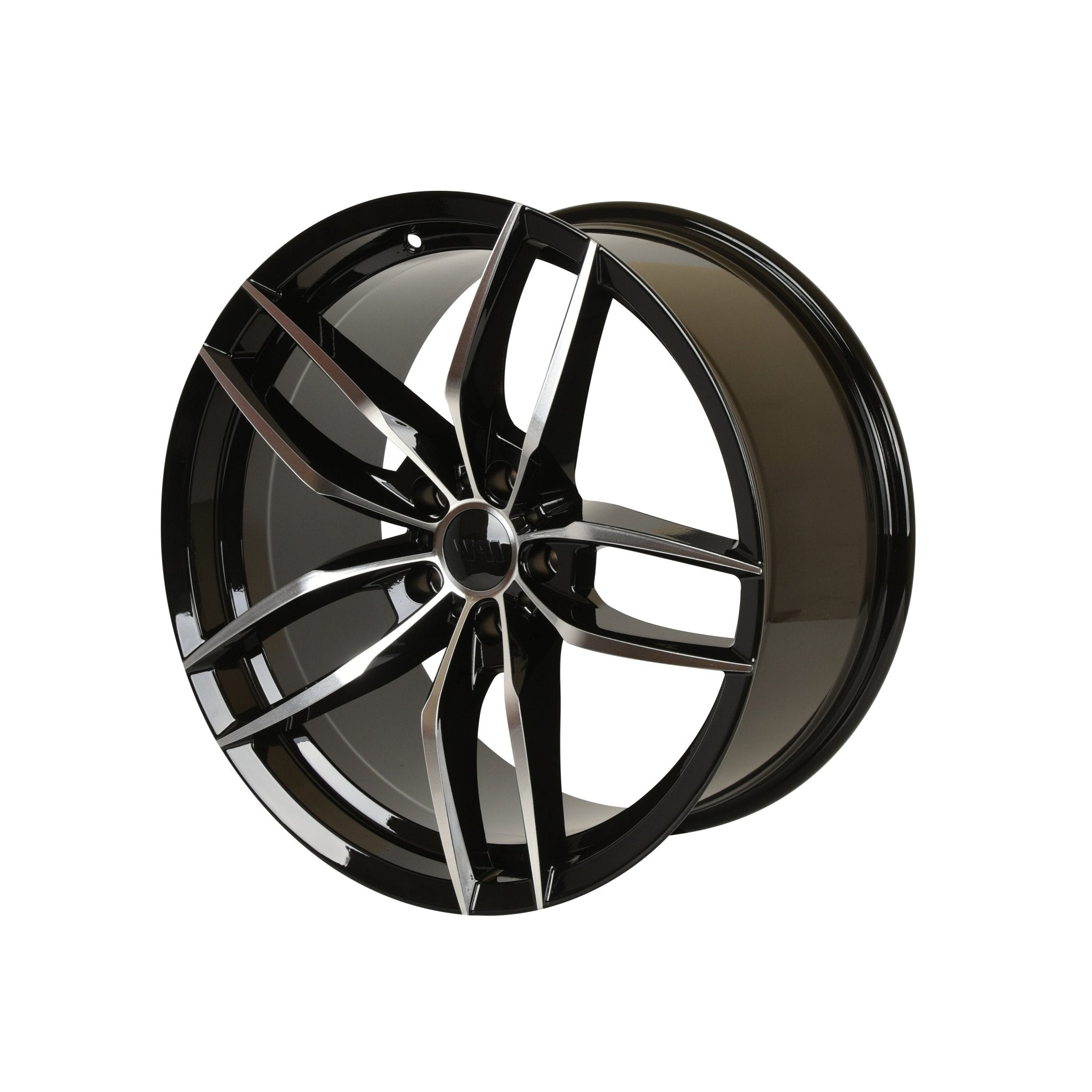 W524 D1407 20x9.5 Black Machined Face 20x8.5 Et35 5x114.3 CB73.1 - Gun Hill Tire House (WTW - WHOLESALE TIRES & WHEELS)