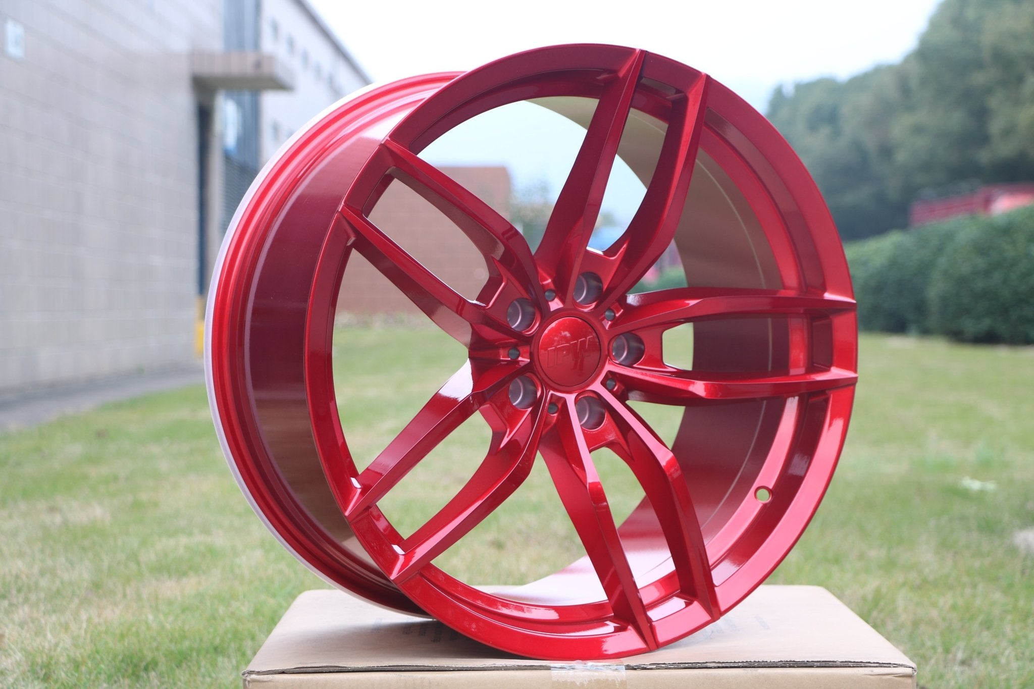 W524 Red 20*9.5 ET35 5x114.3 CB73.1 - Gun Hill Tire House (WTW - WHOLESALE TIRES & WHEELS)