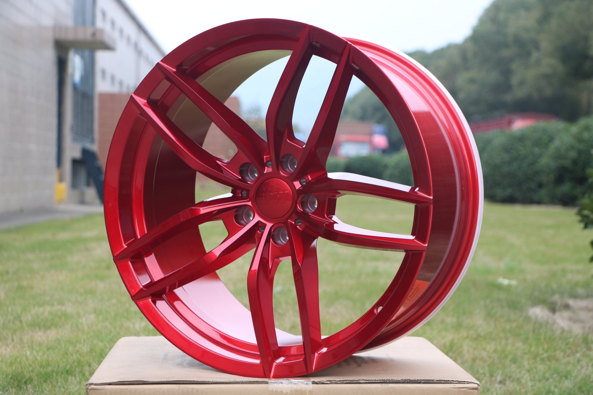 W524 Red 20*9.5 ET35 5x114.3 CB73.1 - Gun Hill Tire House (WTW - WHOLESALE TIRES & WHEELS)
