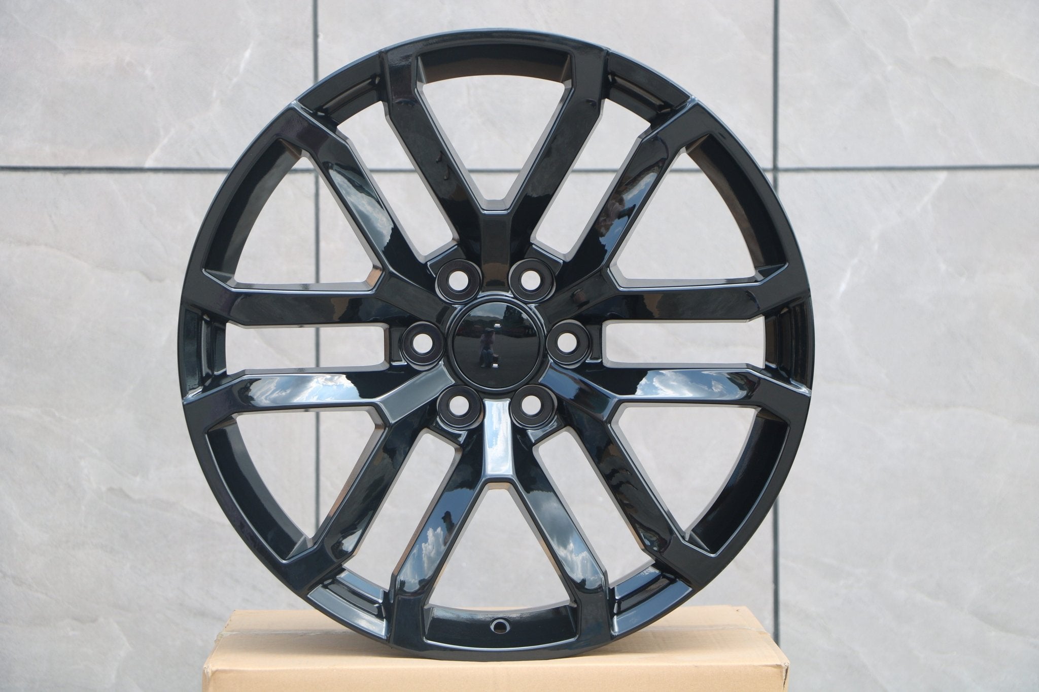 W573 D1444 Gloss Black 20x9.0 ET28 6*139.7 CB78.1 C1291 - 01 - Gun Hill Tire House (WTW - WHOLESALE TIRES & WHEELS)