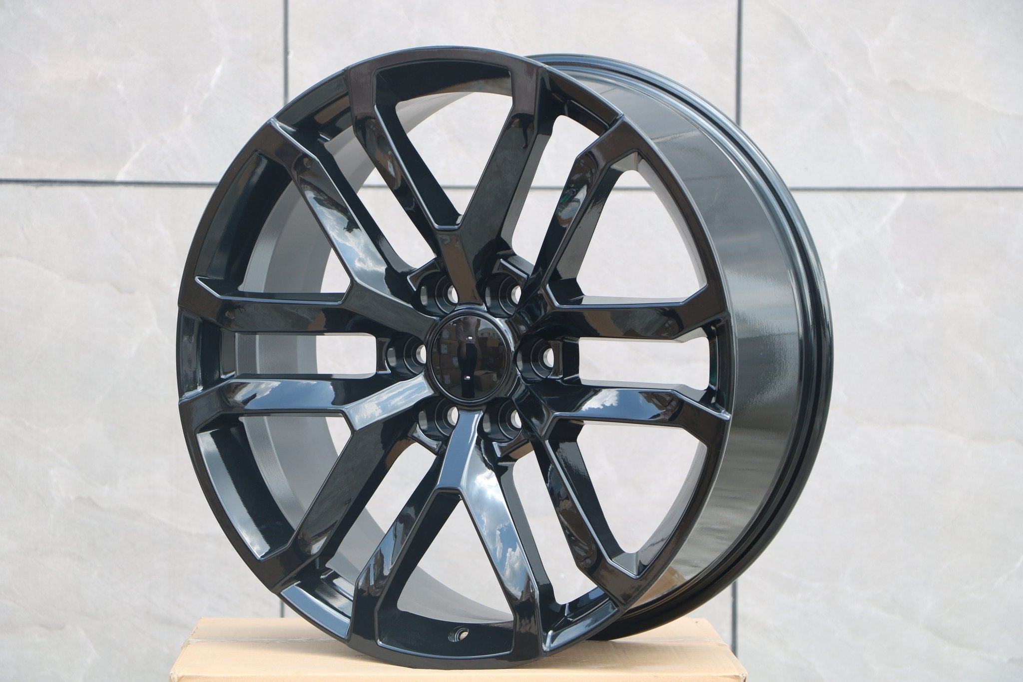 W573 D1444 Gloss Black 20x9.0 ET28 6*139.7 CB78.1 C1291 - 01 - Gun Hill Tire House (WTW - WHOLESALE TIRES & WHEELS)