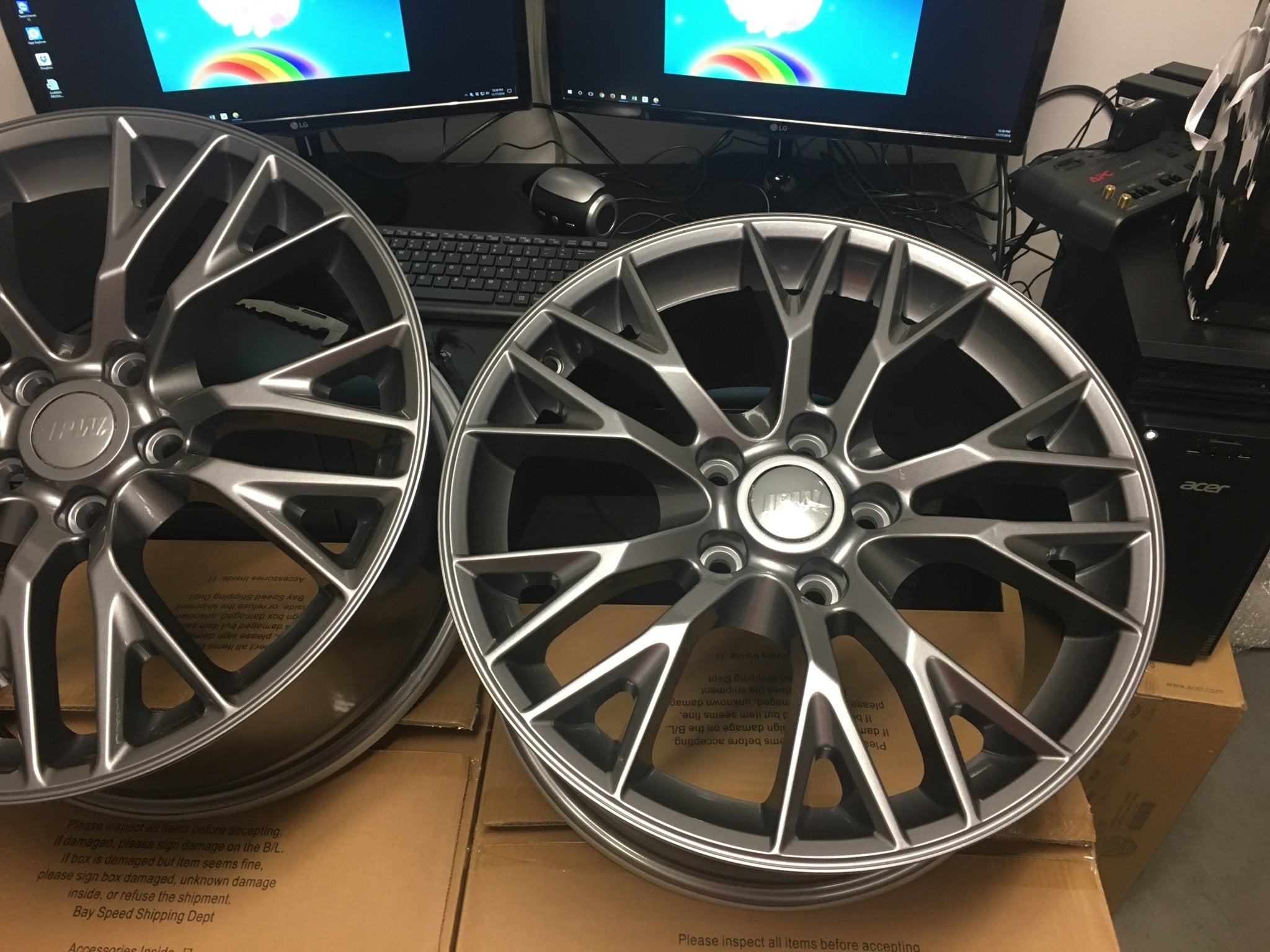 W591 Gunmetal 18x8.5 5x120.7 ET59 CB70.3 - Gun Hill Tire House (WTW - WHOLESALE TIRES & WHEELS)