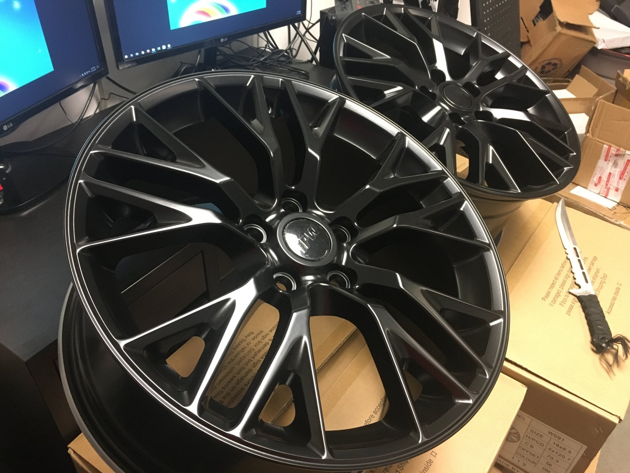 W591 Satin Black 19x8.5 ET56 5x120.7 CB70.3 C1187 - LA5B - Gun Hill Tire House (WTW - WHOLESALE TIRES & WHEELS)
