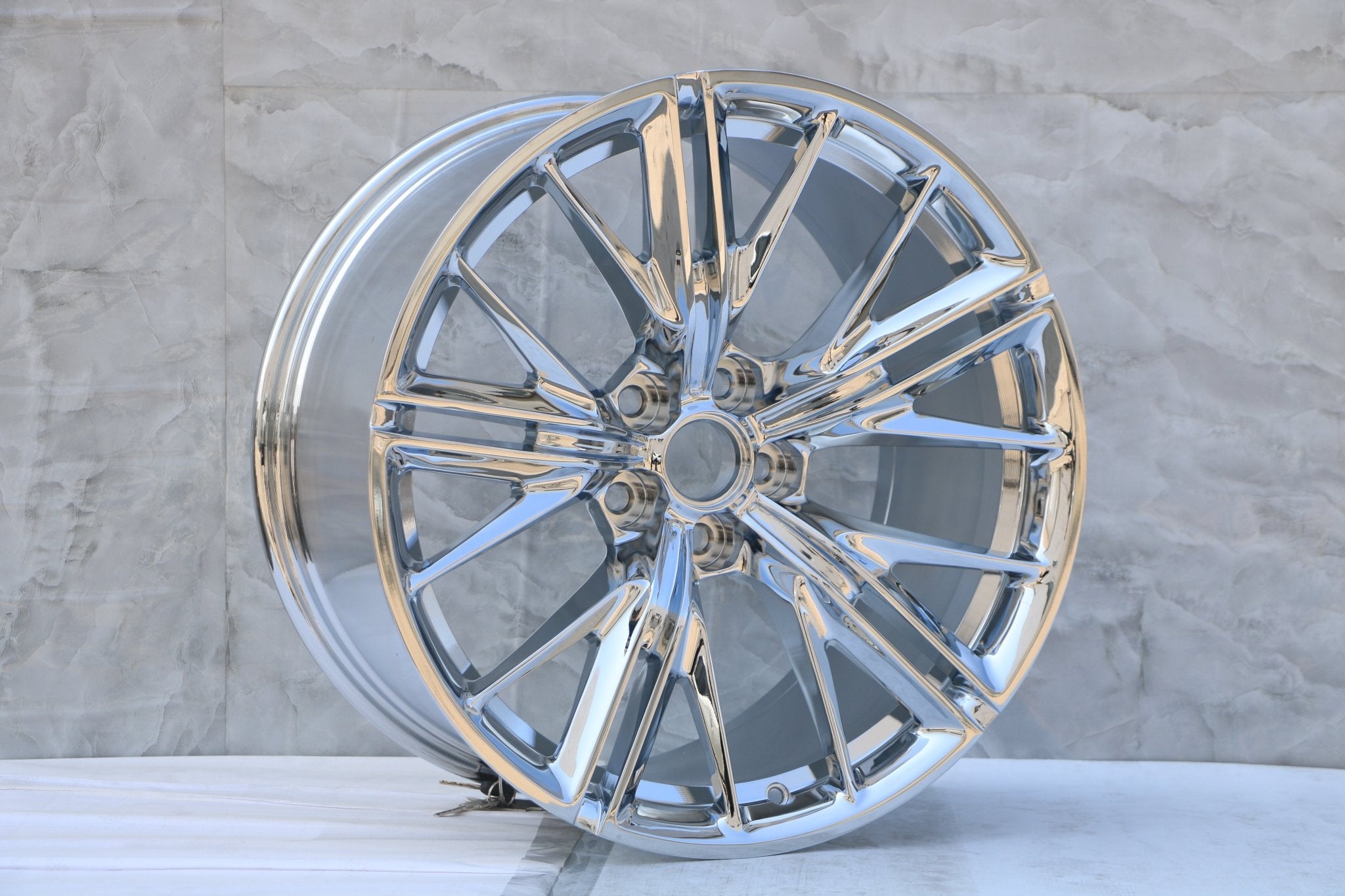 W596 1609 Chrome 20x11 5x120 ET43 CB66.9 - Gun Hill Tire House (WTW - WHOLESALE TIRES & WHEELS)