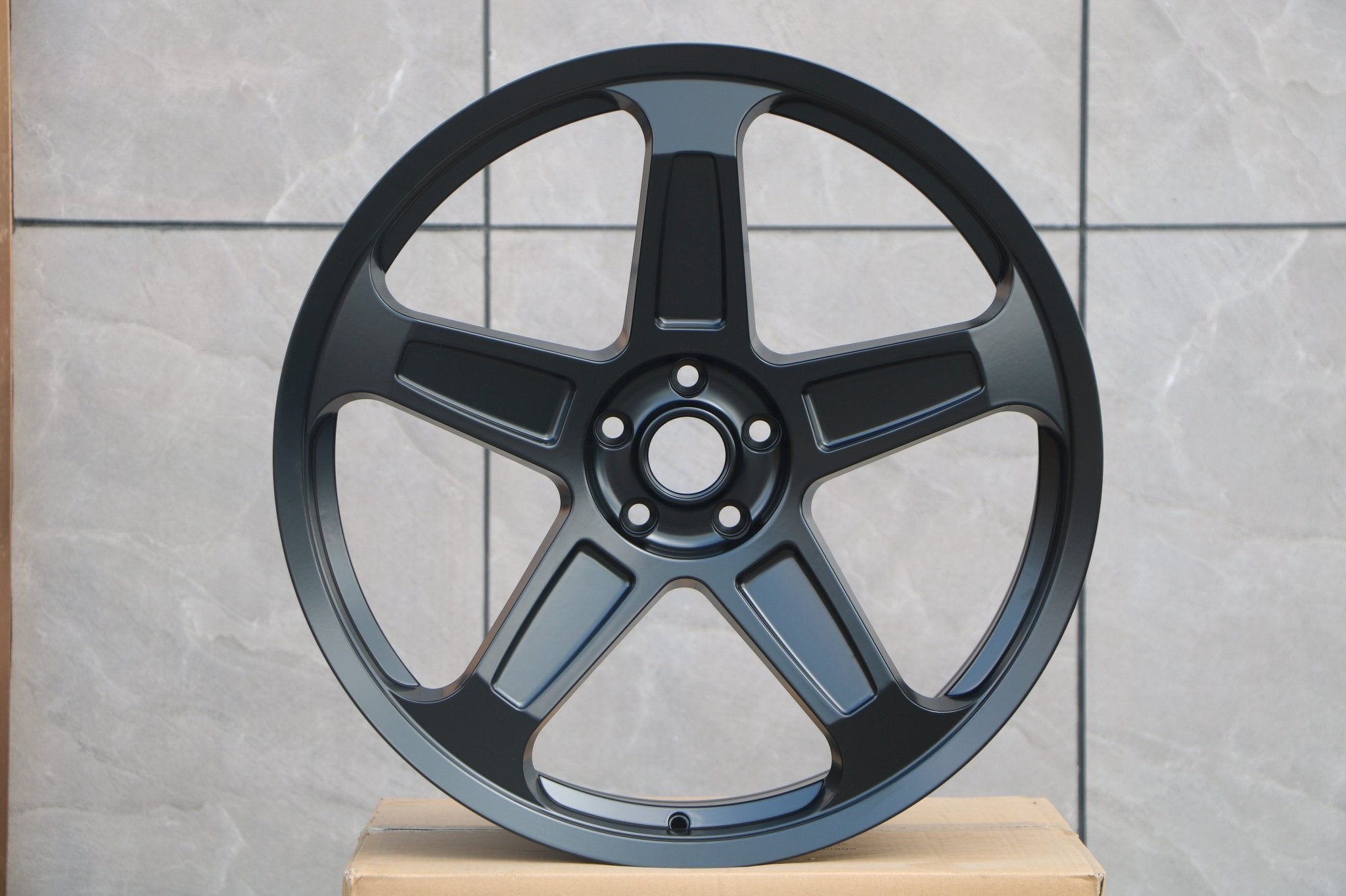 W597 1393 Satin Black 22x9.0 ET20 5x115 CB 71.5 - Gun Hill Tire House (WTW - WHOLESALE TIRES & WHEELS)