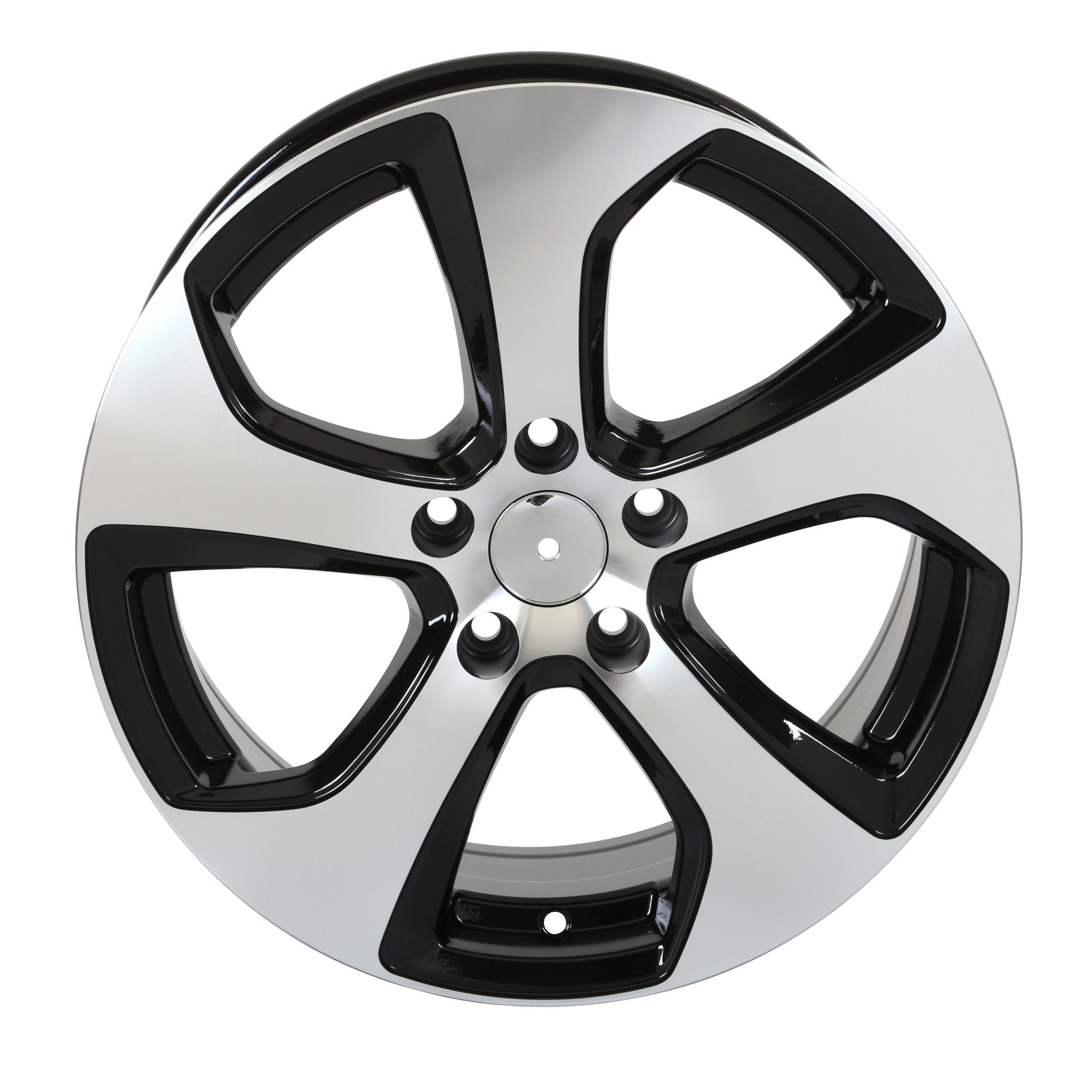 W602 Black Machined Face 17*7.0 ET45 5*112 CB57.1 C030A - C - Gun Hill Tire House (WTW - WHOLESALE TIRES & WHEELS)