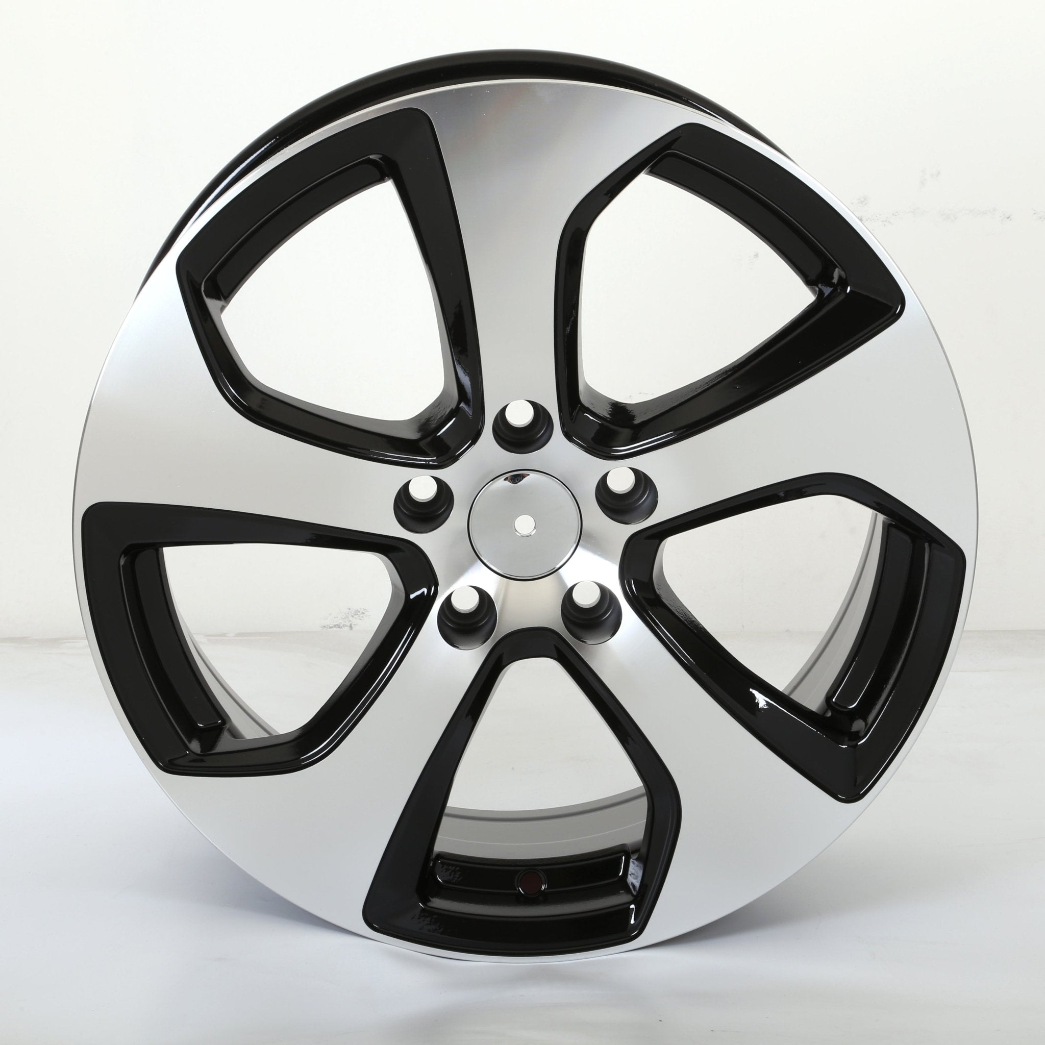 W602 Black Machined Face 17*7.0 ET45 5*112 CB57.1 C030A - C - Gun Hill Tire House (WTW - WHOLESALE TIRES & WHEELS)