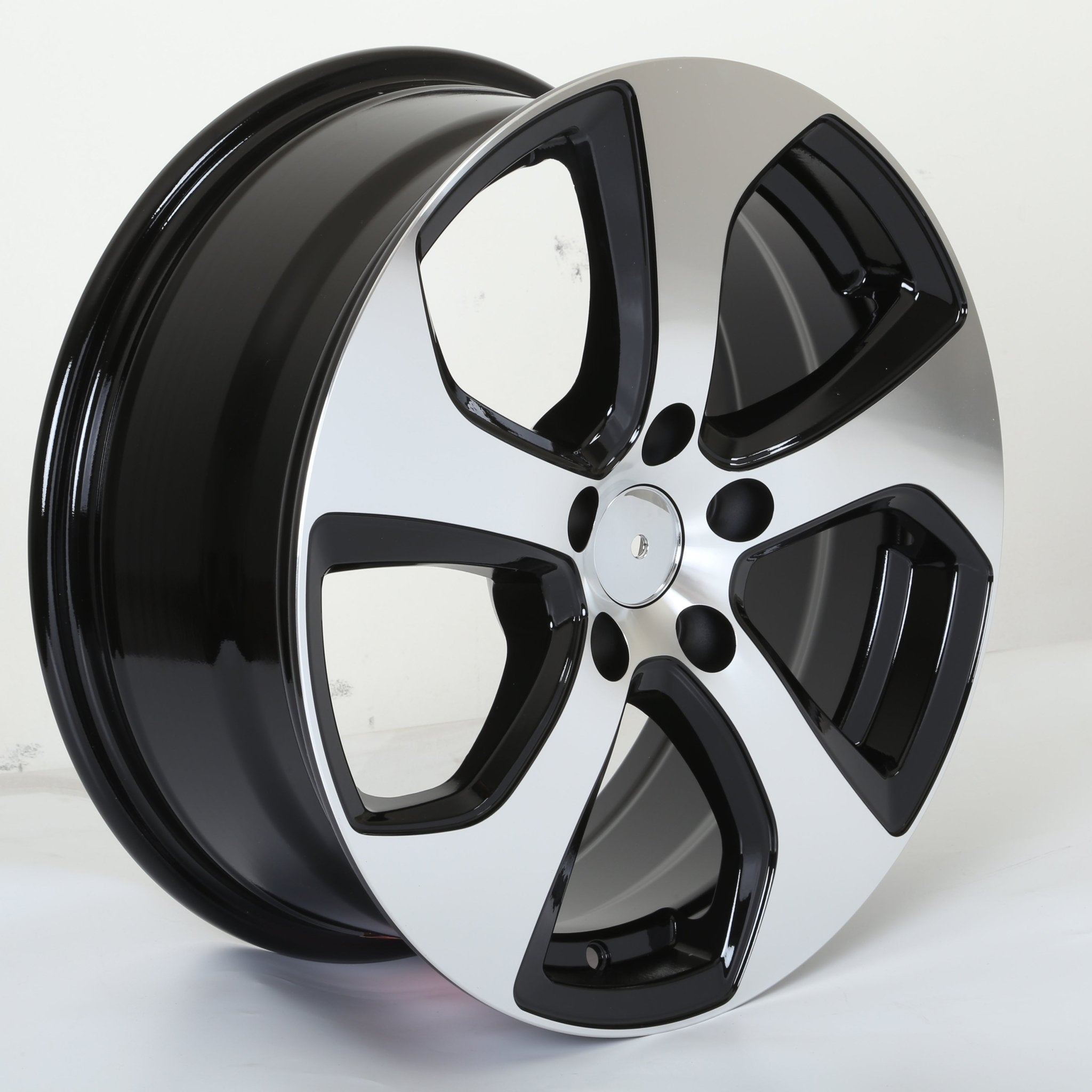 W602 Black Machined Face 17*7.0 ET45 5*112 CB57.1 C030A - C - Gun Hill Tire House (WTW - WHOLESALE TIRES & WHEELS)