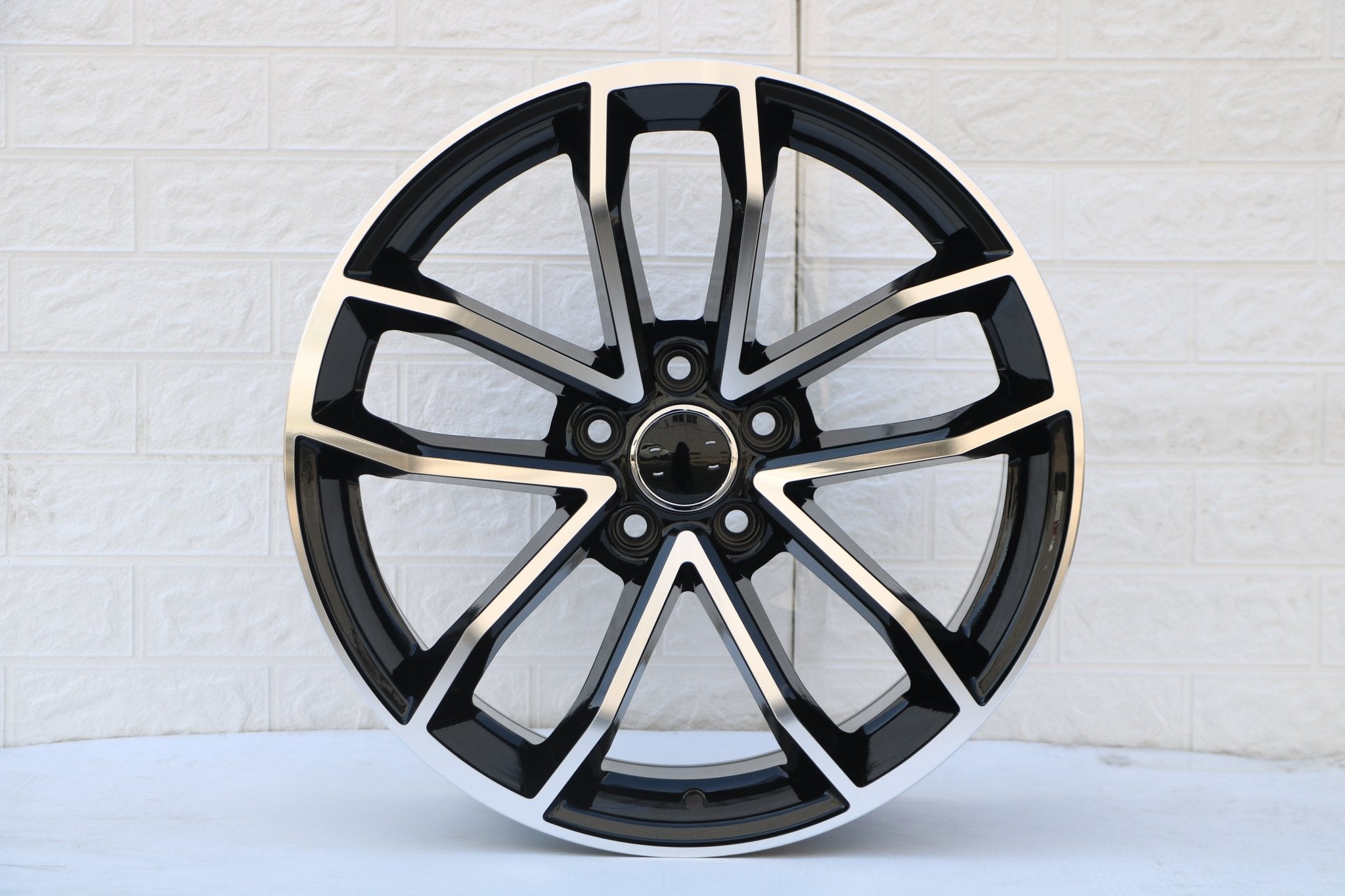 W603 Black Machined Face 20x9.0 ET35 5x112 CB66.6 - Gun Hill Tire House (WTW - WHOLESALE TIRES & WHEELS)
