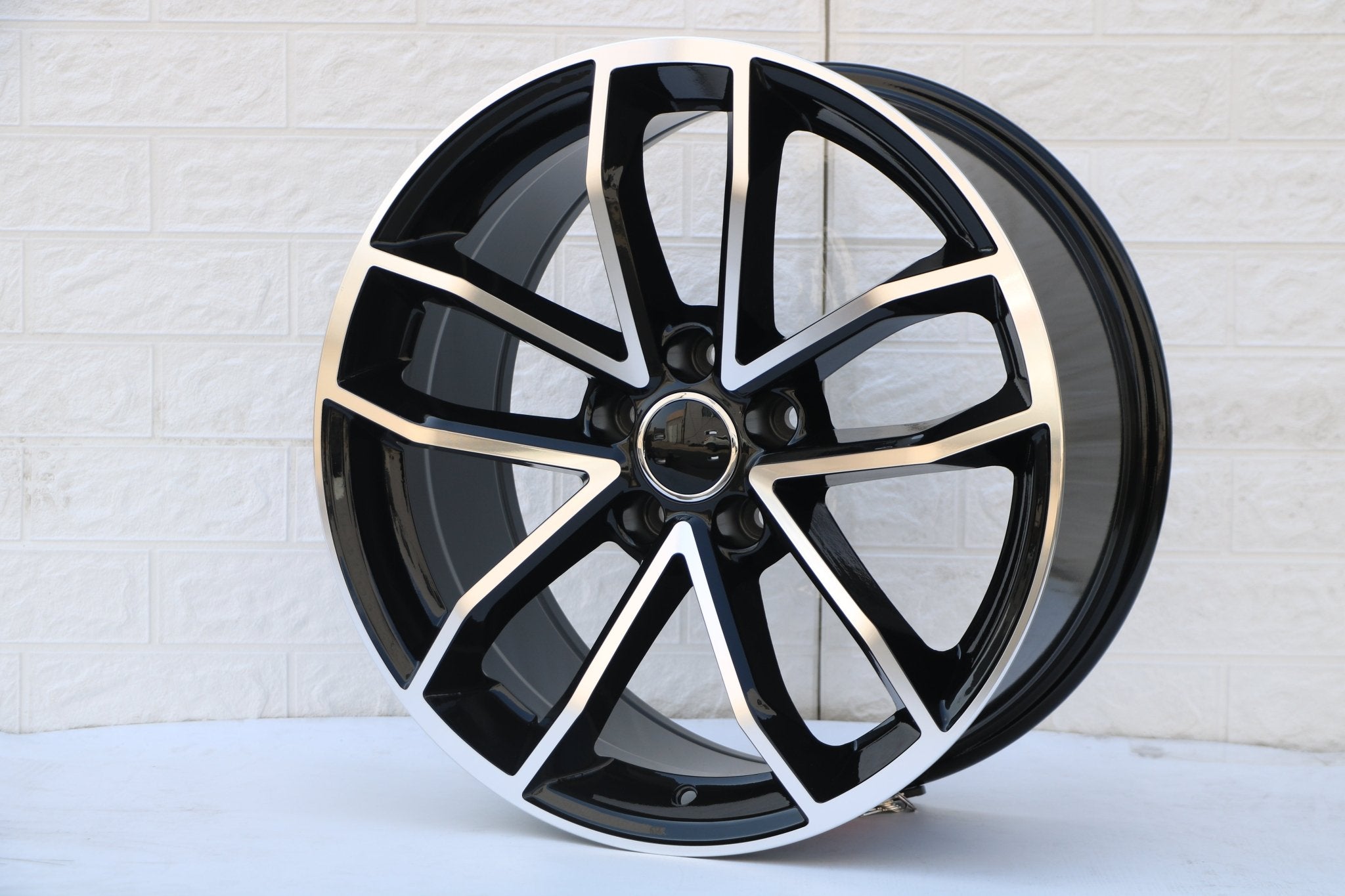 W603 Black Machined Face 20x9.0 ET35 5x112 CB66.6 - Gun Hill Tire House (WTW - WHOLESALE TIRES & WHEELS)