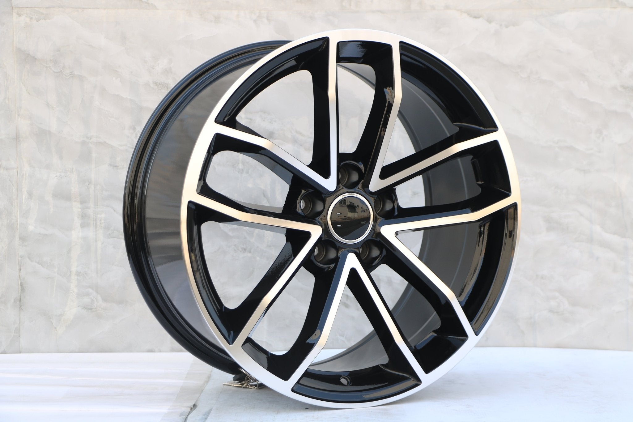 W603 Black Machined Face 20x9.0 ET35 5x112 CB66.6 - Gun Hill Tire House (WTW - WHOLESALE TIRES & WHEELS)