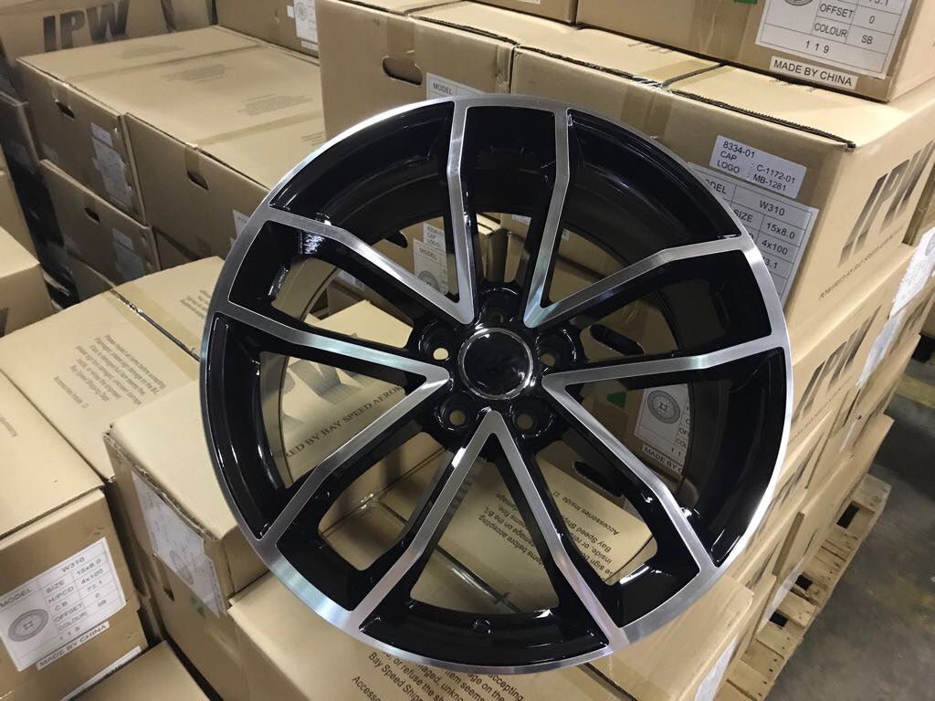 W603 Black Machined Face 20x9.0 ET35 5x112 CB66.6 - Gun Hill Tire House (WTW - WHOLESALE TIRES & WHEELS)
