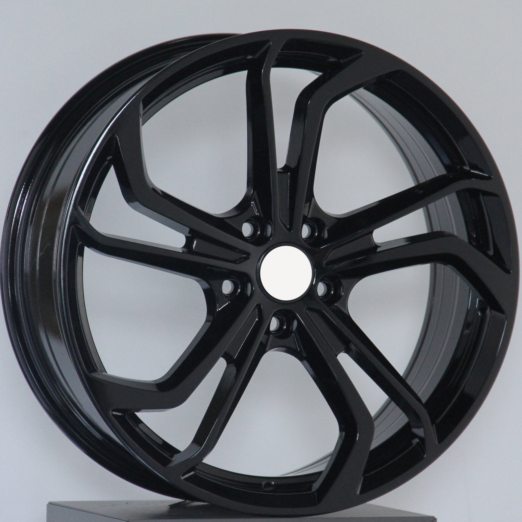 W610 698 Gloss Black 18x8.0 ET45 5x112 CB57.1 - Gun Hill Tire House (WTW - WHOLESALE TIRES & WHEELS)